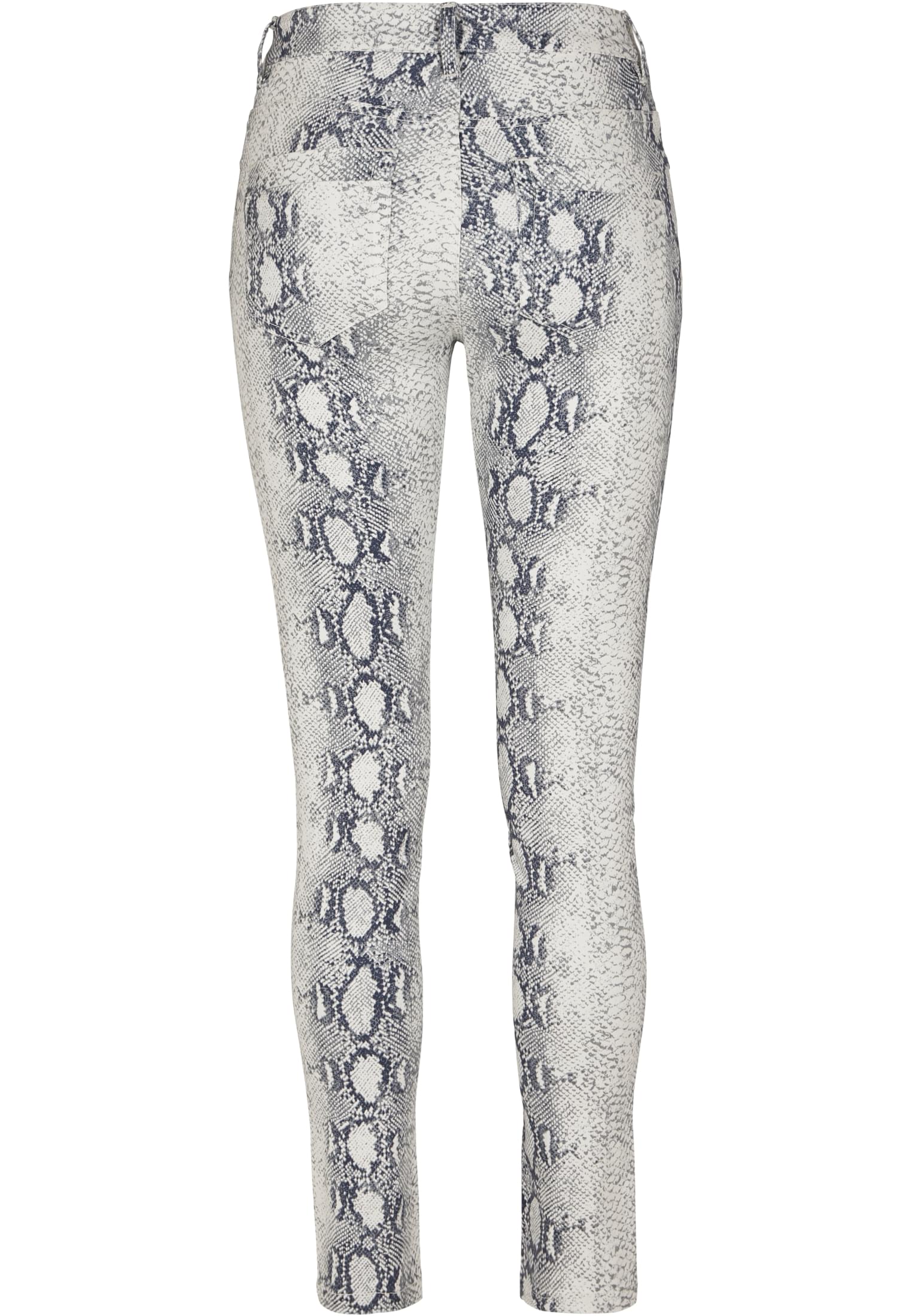 Ladies Animal Stretch Twill Skinny Pants | offwhite snake