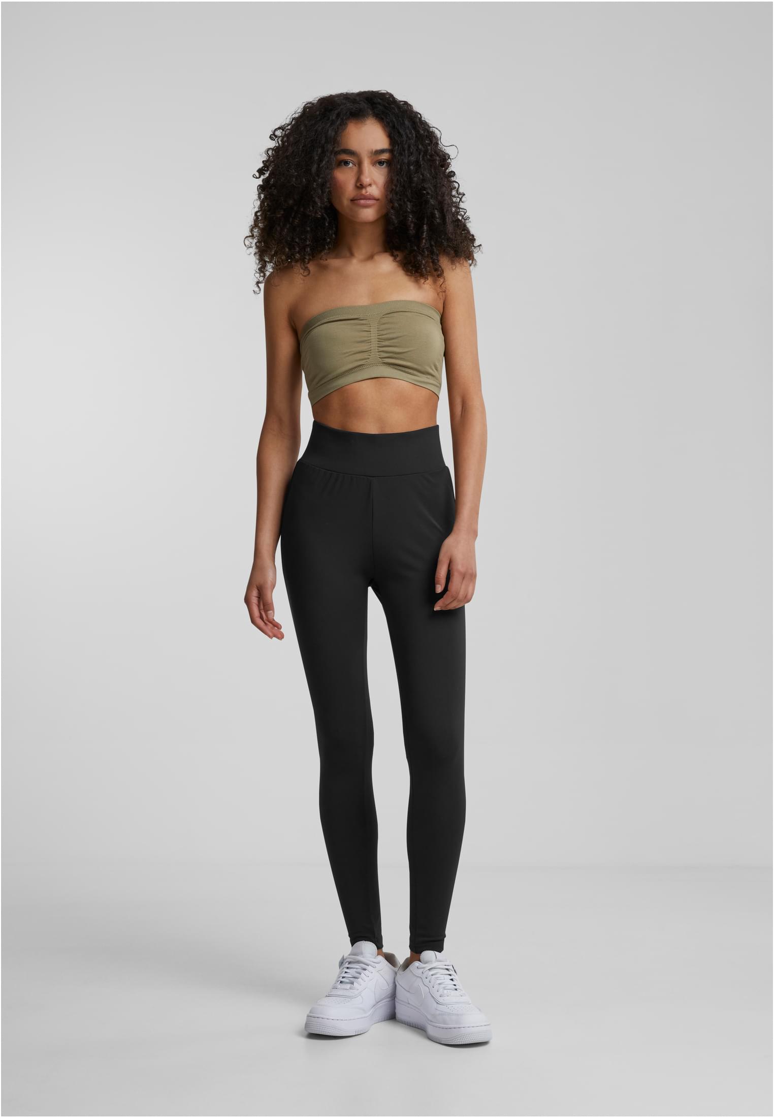 Ladies High Waist Leggings | black