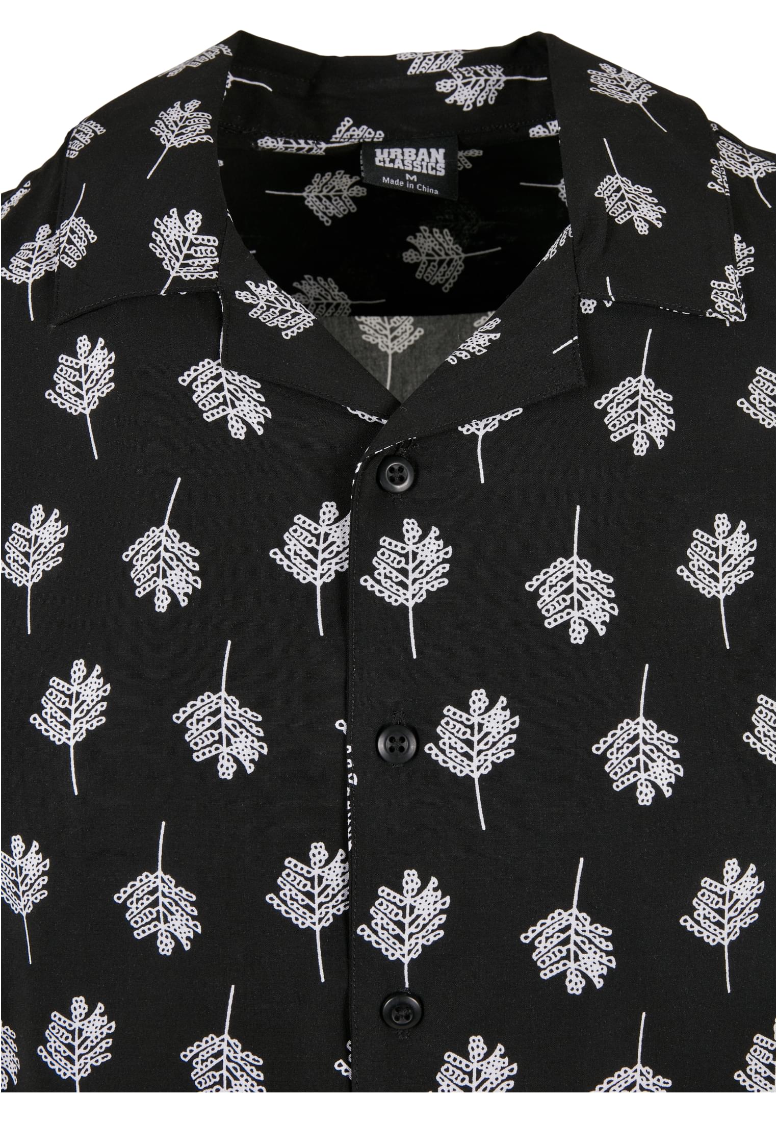 Viscose Resort Shirt | black blossom