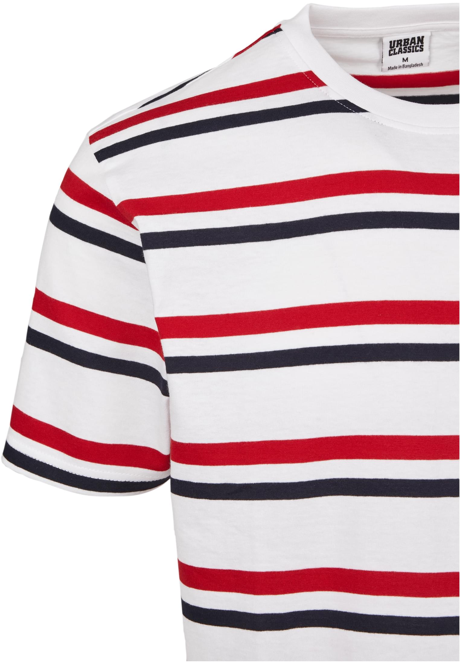 Yarn Dyed Skate Stripe Tee | white/red/midnightnavy