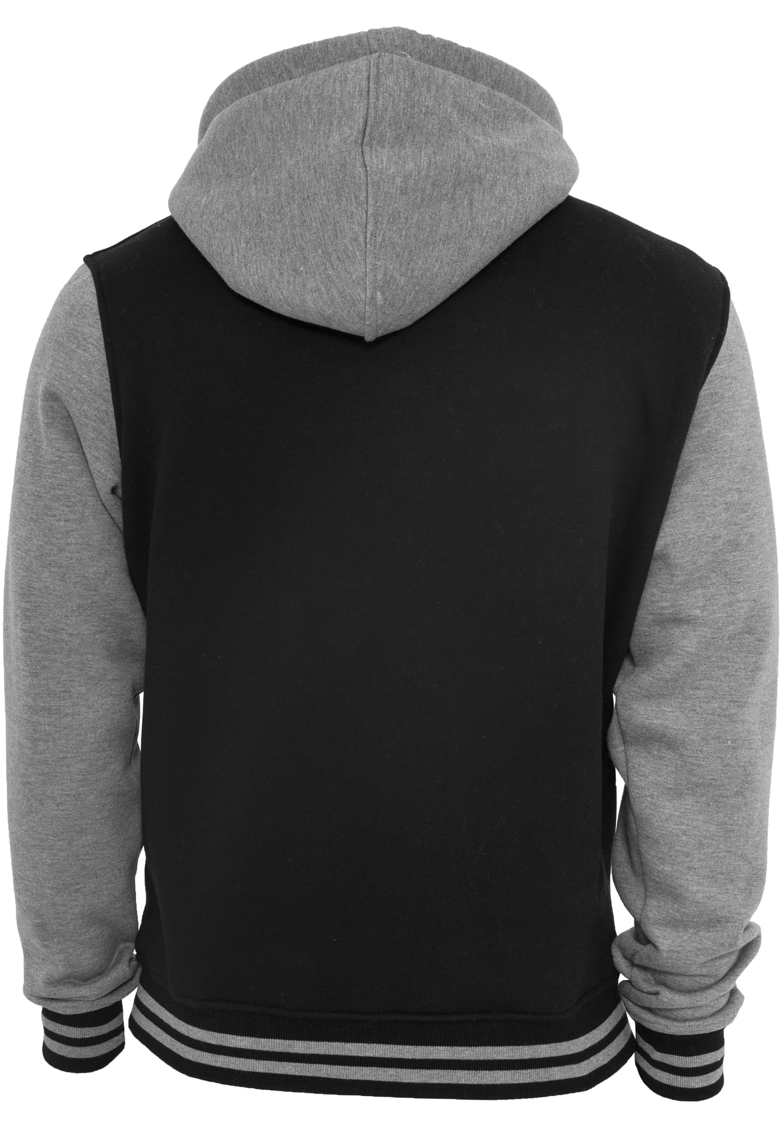 2-tone Zip Hoody | blk/gry