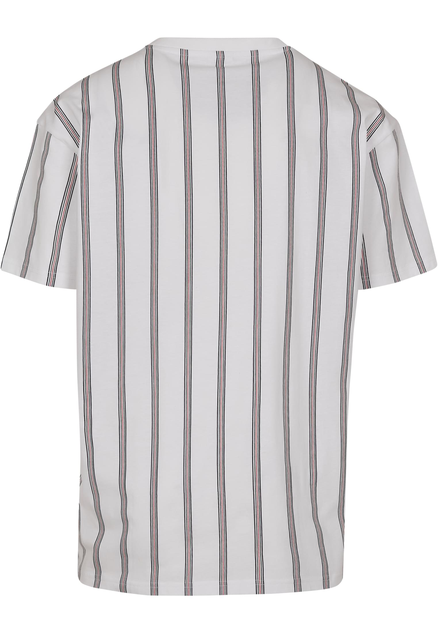 Heavy Oversized AOP Stripe Tee | white/navy