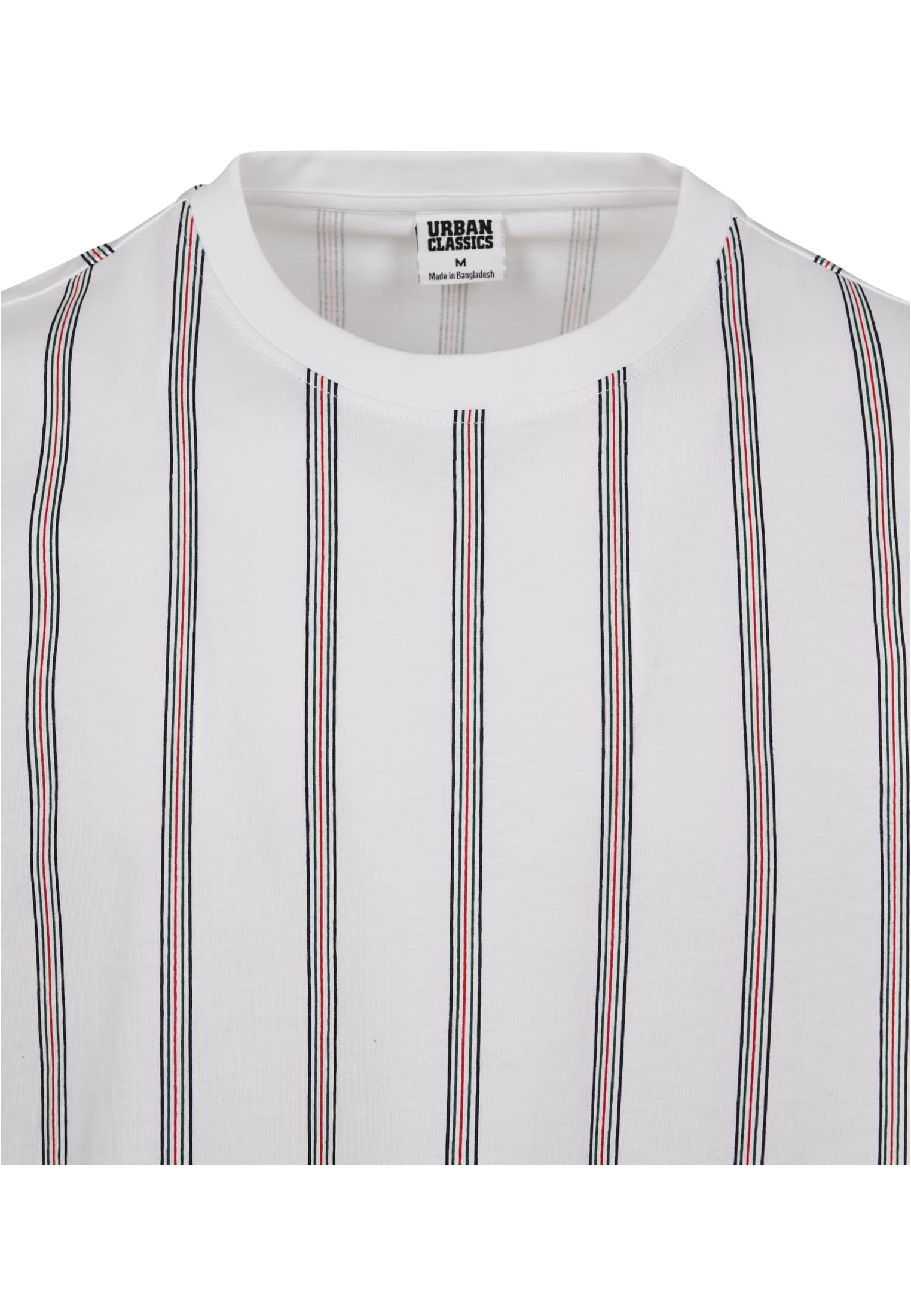 Heavy Oversized AOP Stripe Tee | white/navy