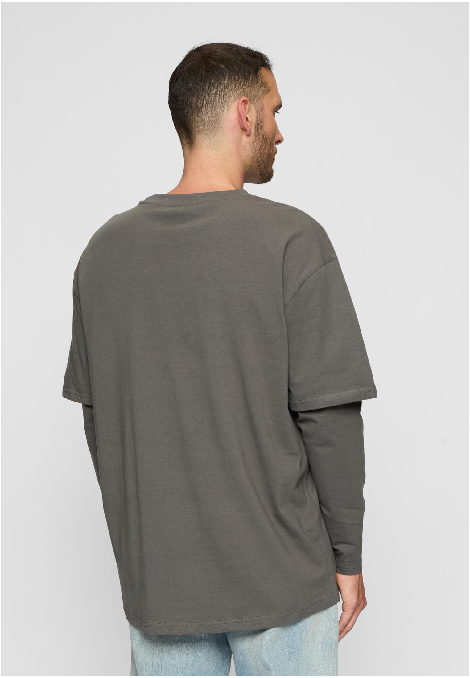 Oversized Shaped Double Layer LS Tee | darkshadow/darkshadow