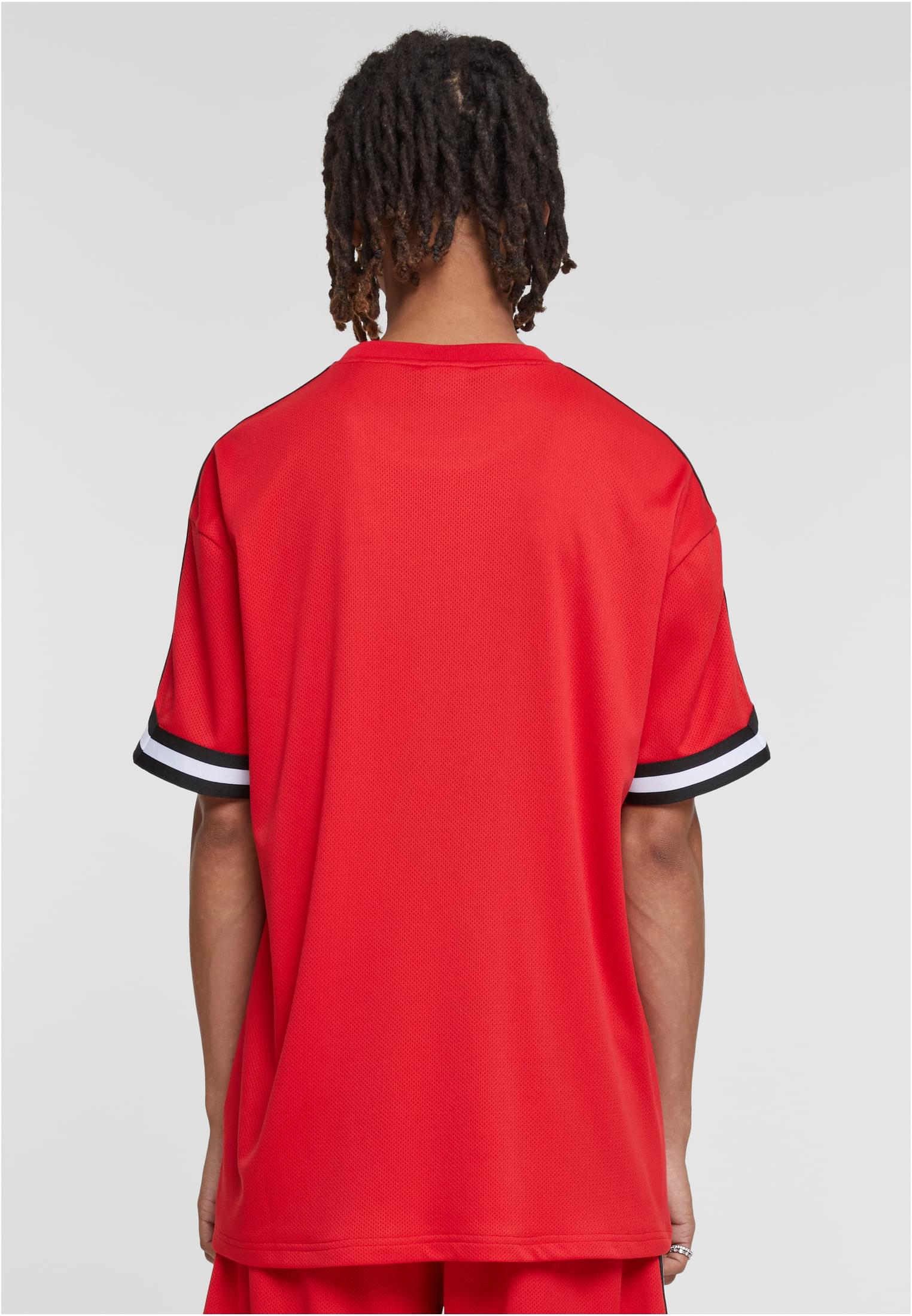 Oversized Stripes Mesh Tee | cityred