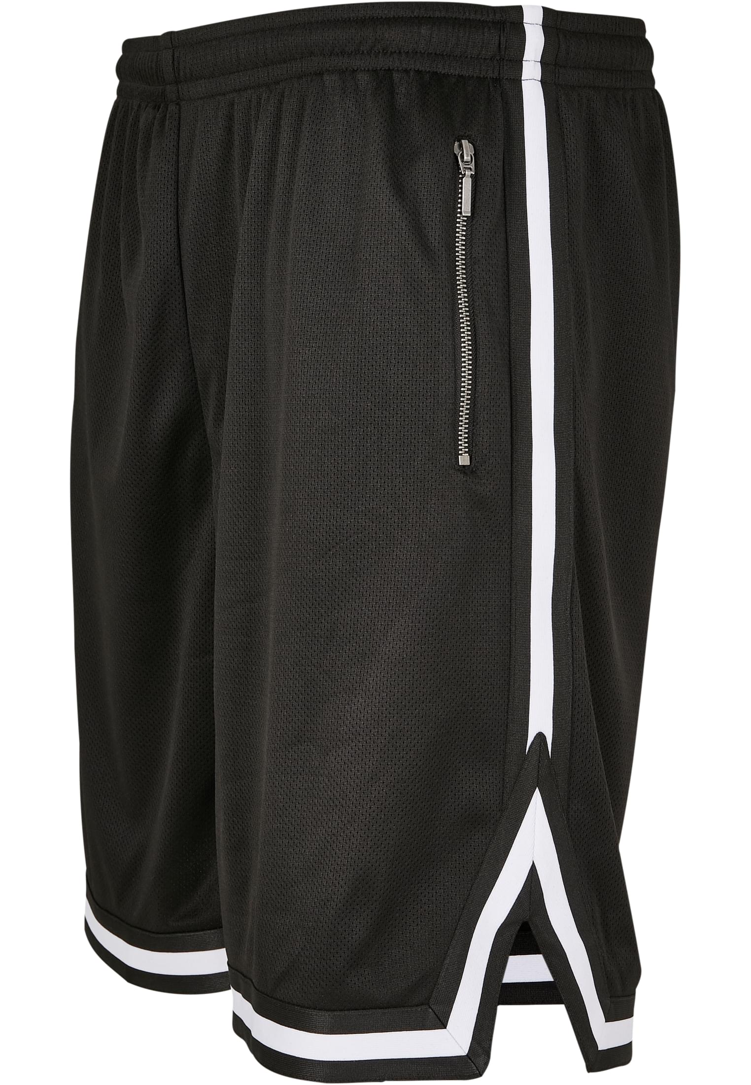 Premium Stripes Mesh Shorts | black