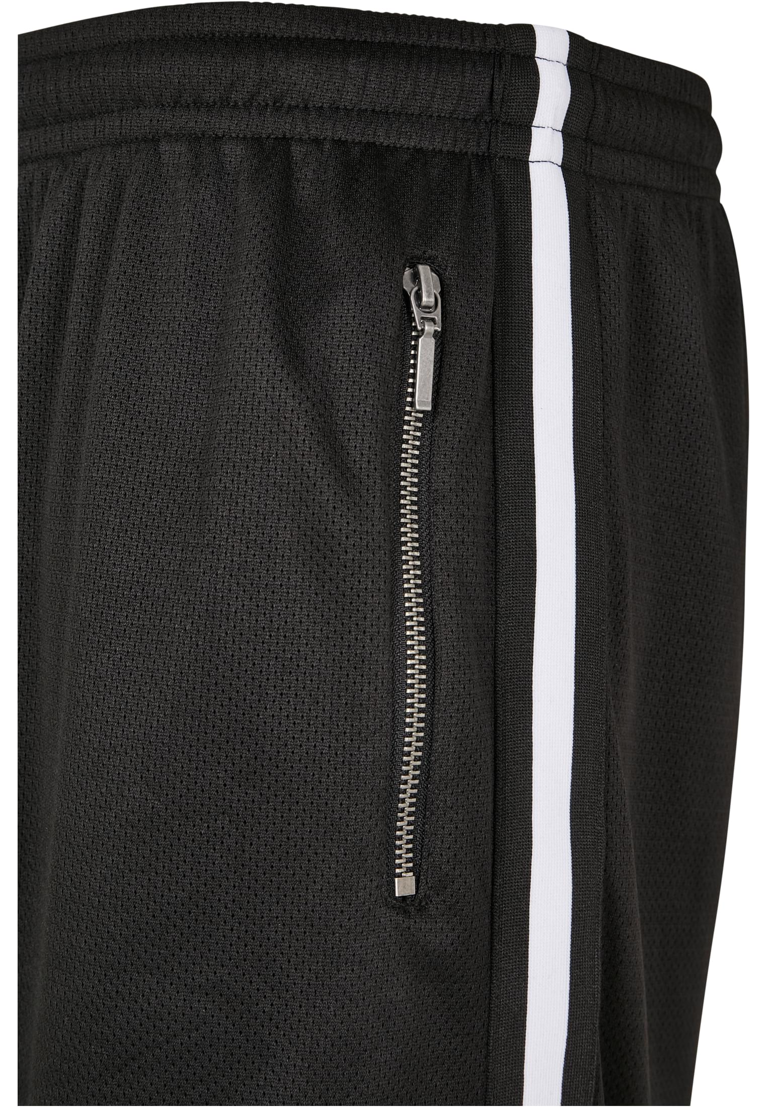 Premium Stripes Mesh Shorts | black