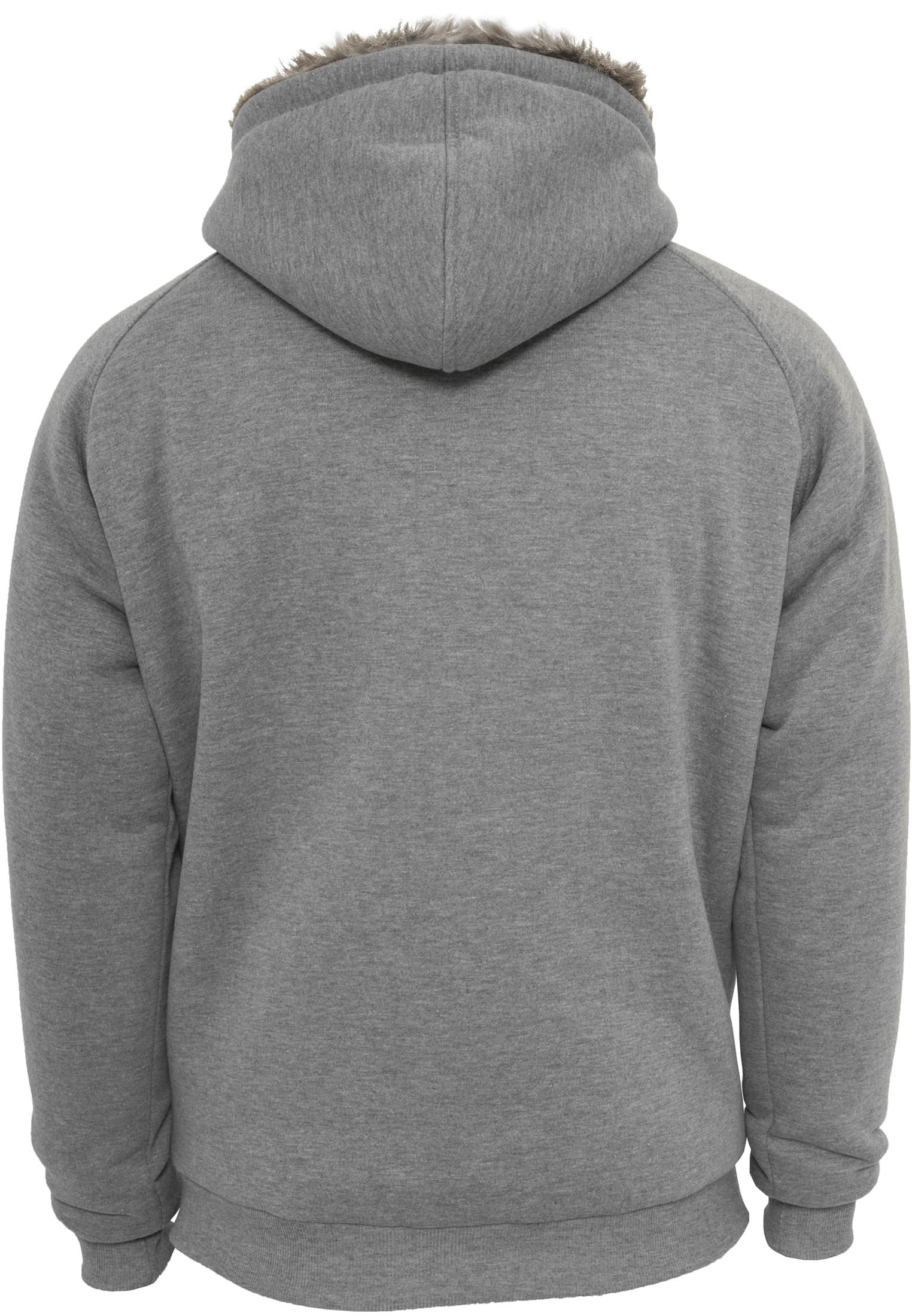 Winter Zip Hoody Fur Imitation | grey