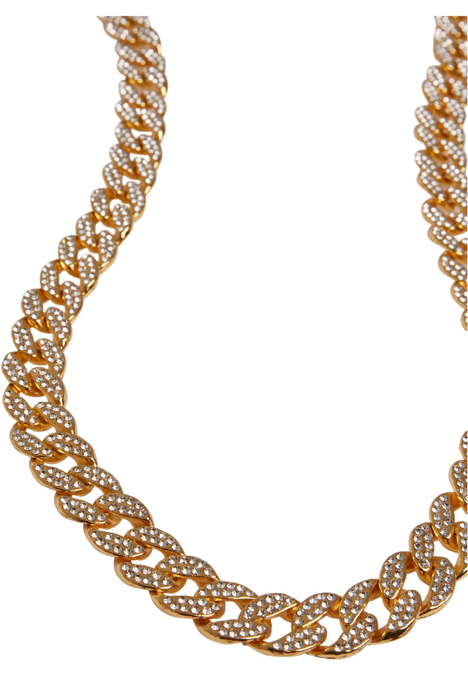 Heavy Necklace With Stones | gold