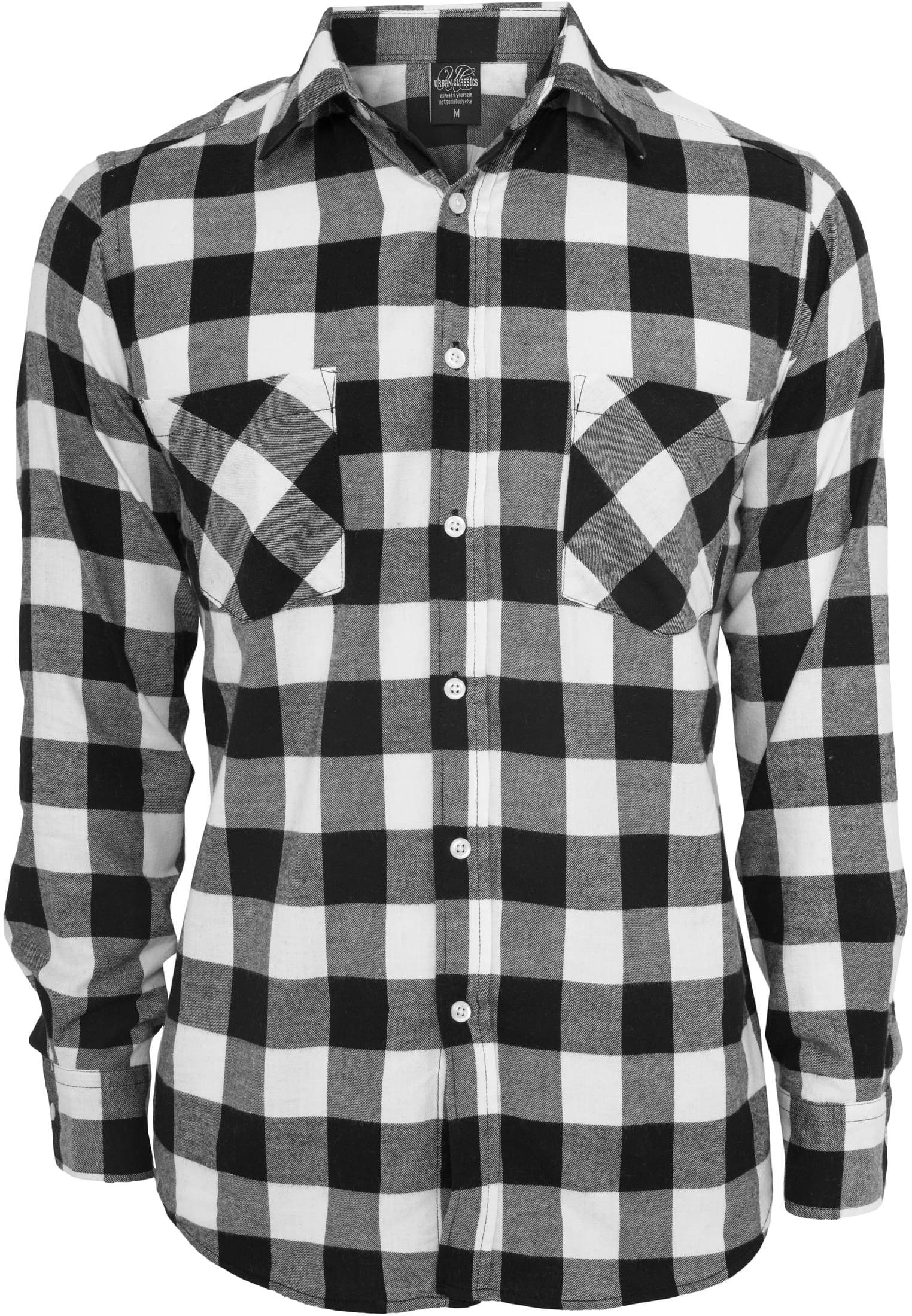 Checked Flanell Shirt | blk/wht