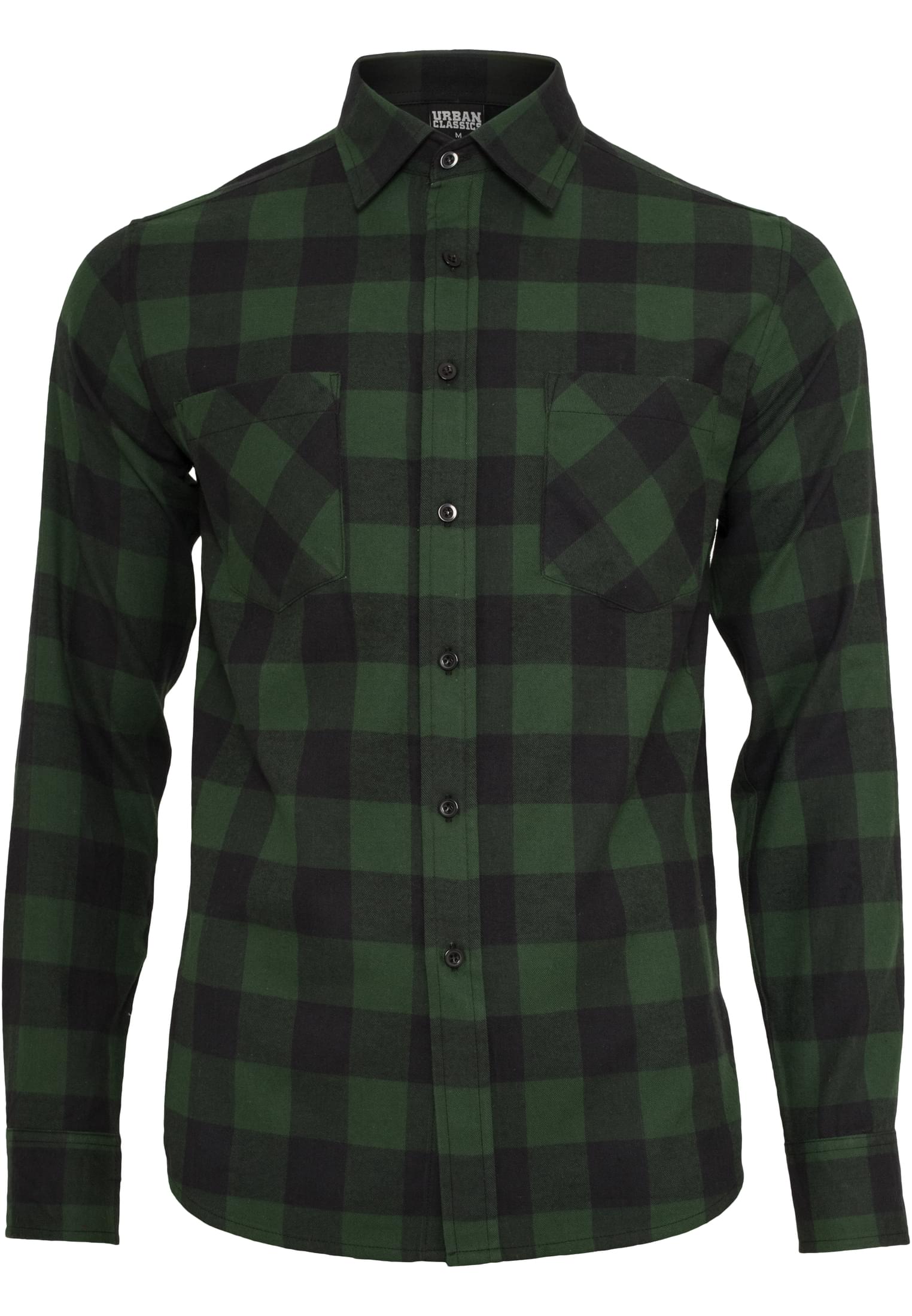 Checked Flanell Shirt | blk/forest