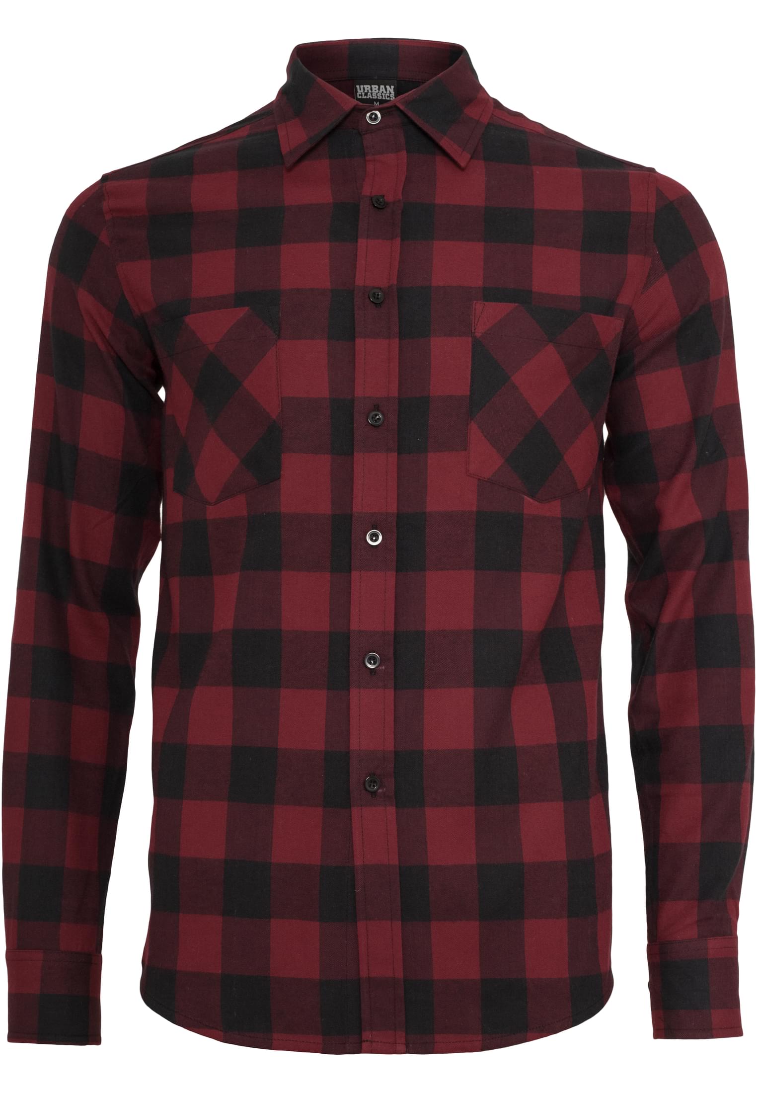 Checked Flanell Shirt | blk/burgundy