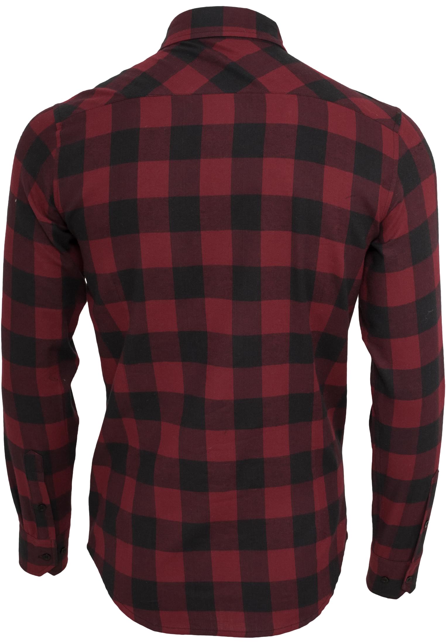 Checked Flanell Shirt | blk/burgundy