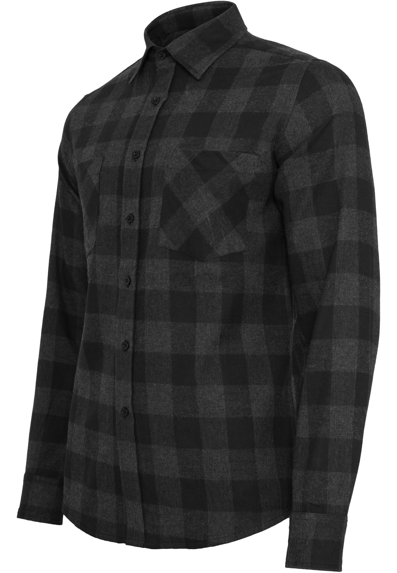 Checked Flanell Shirt | blk/cha