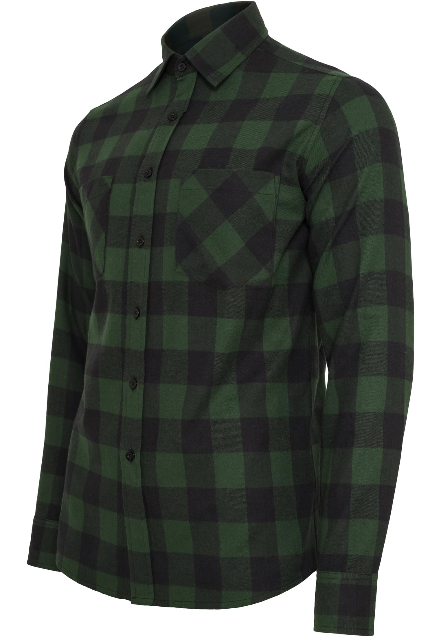 Checked Flanell Shirt | blk/forest