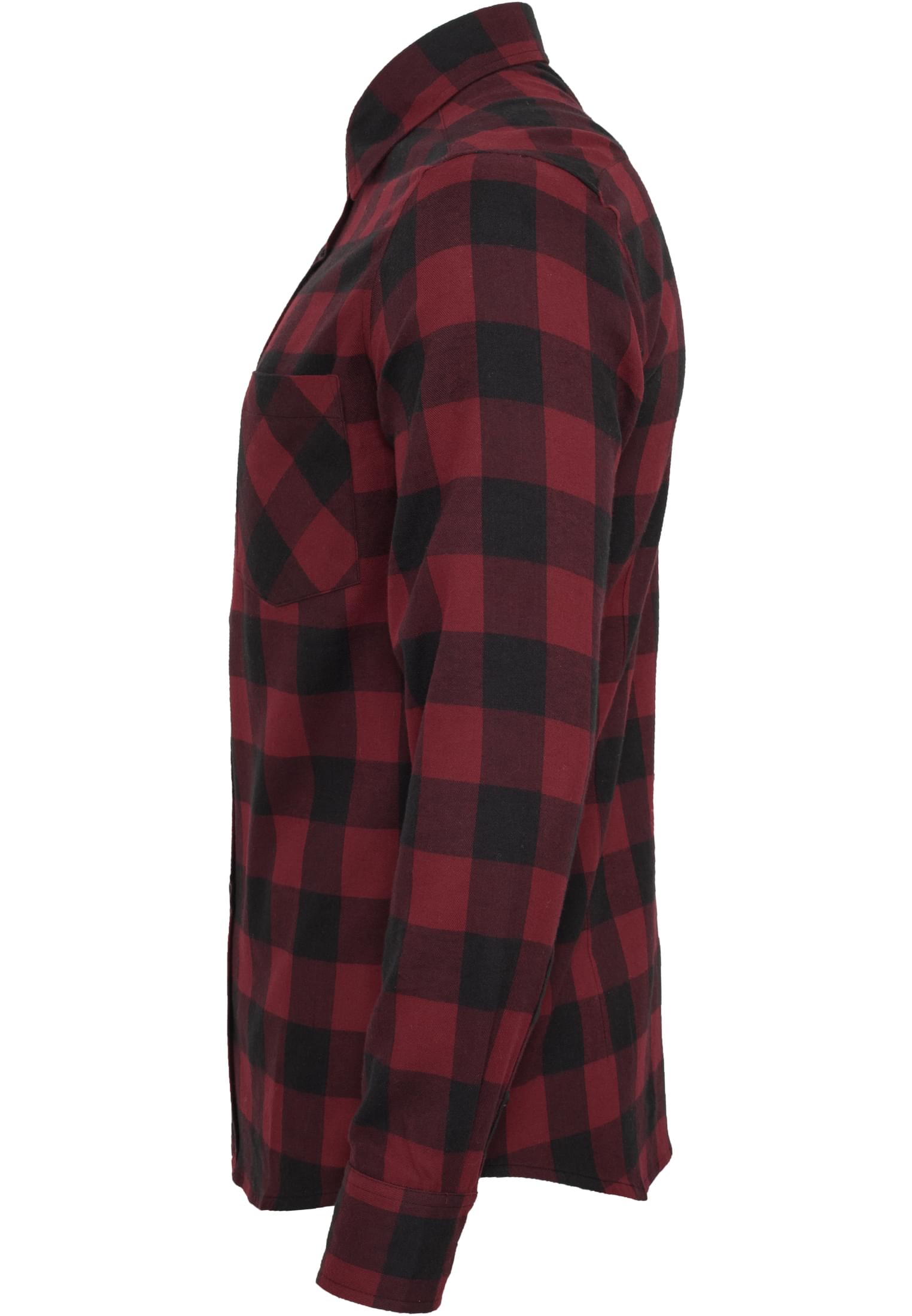 Checked Flanell Shirt | blk/burgundy