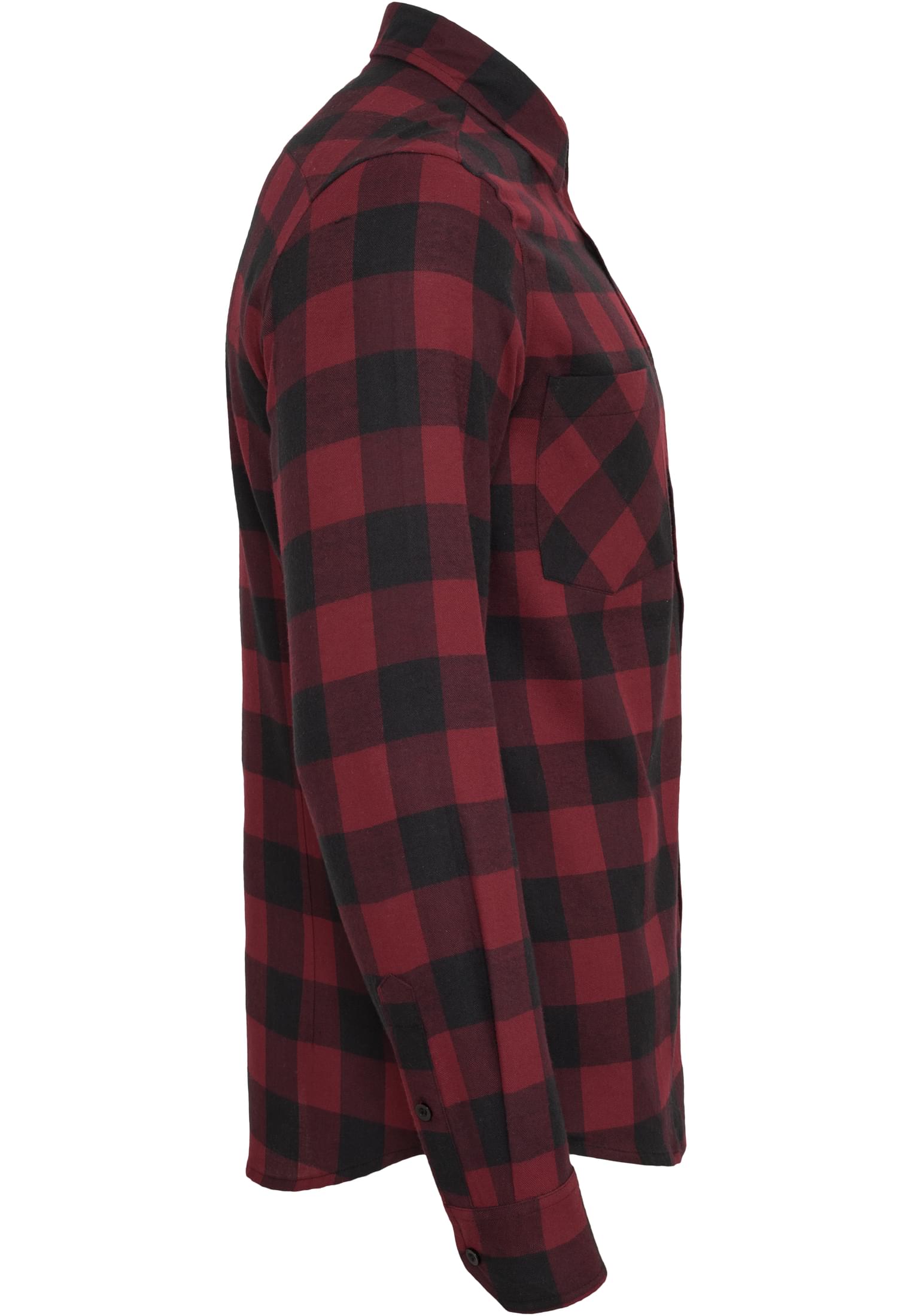 Checked Flanell Shirt | blk/burgundy