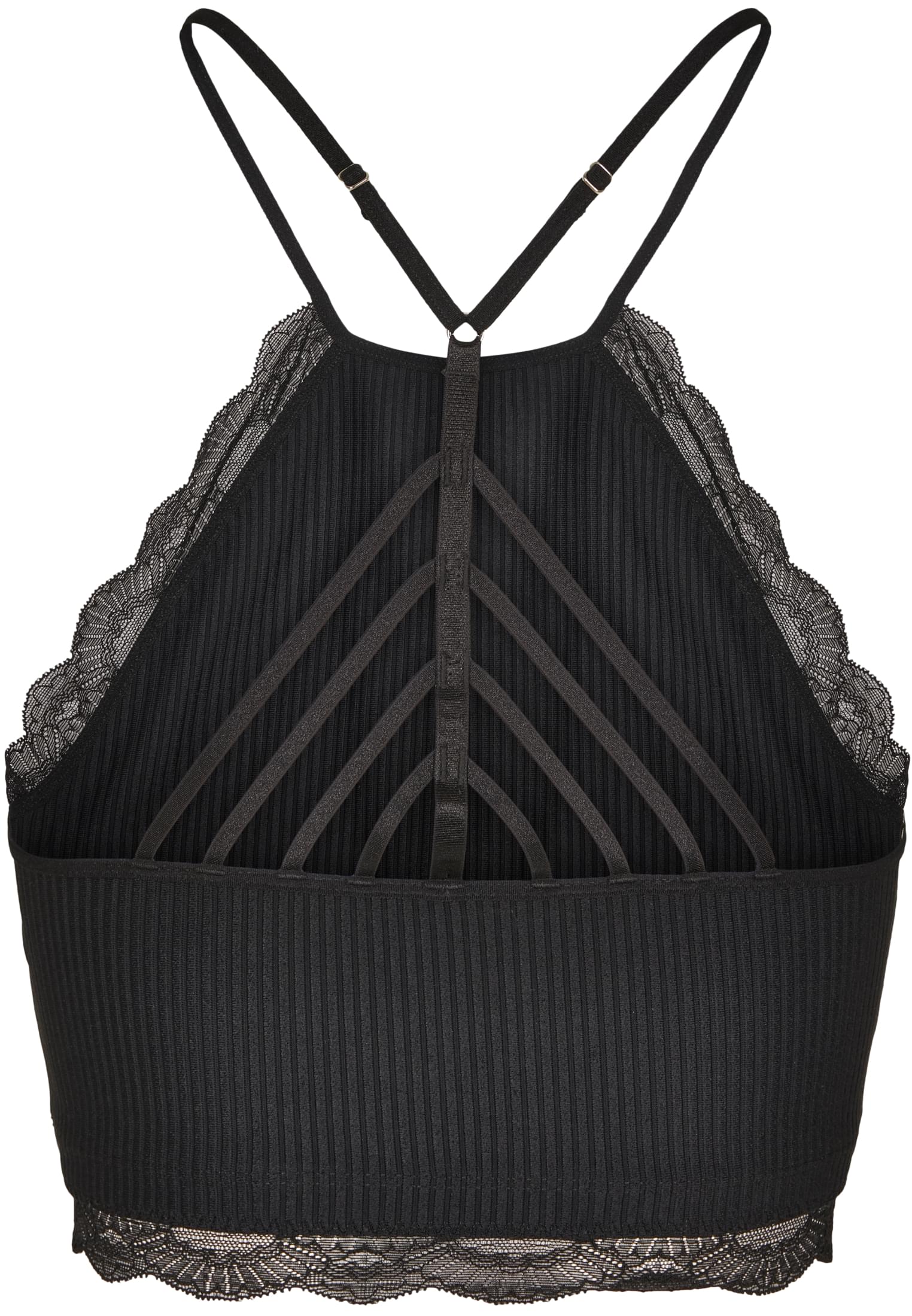 Ladies Laces String Top | black