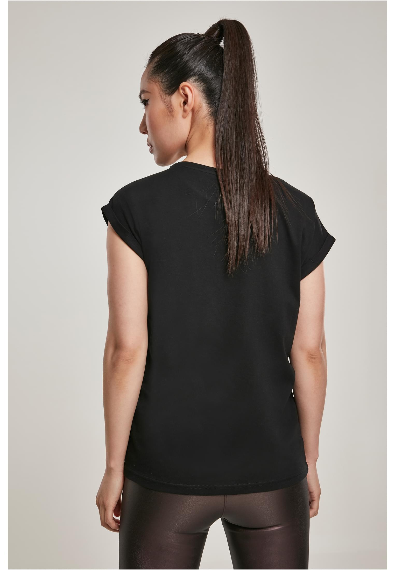 Ladies Organic Extended Shoulder Tee | black