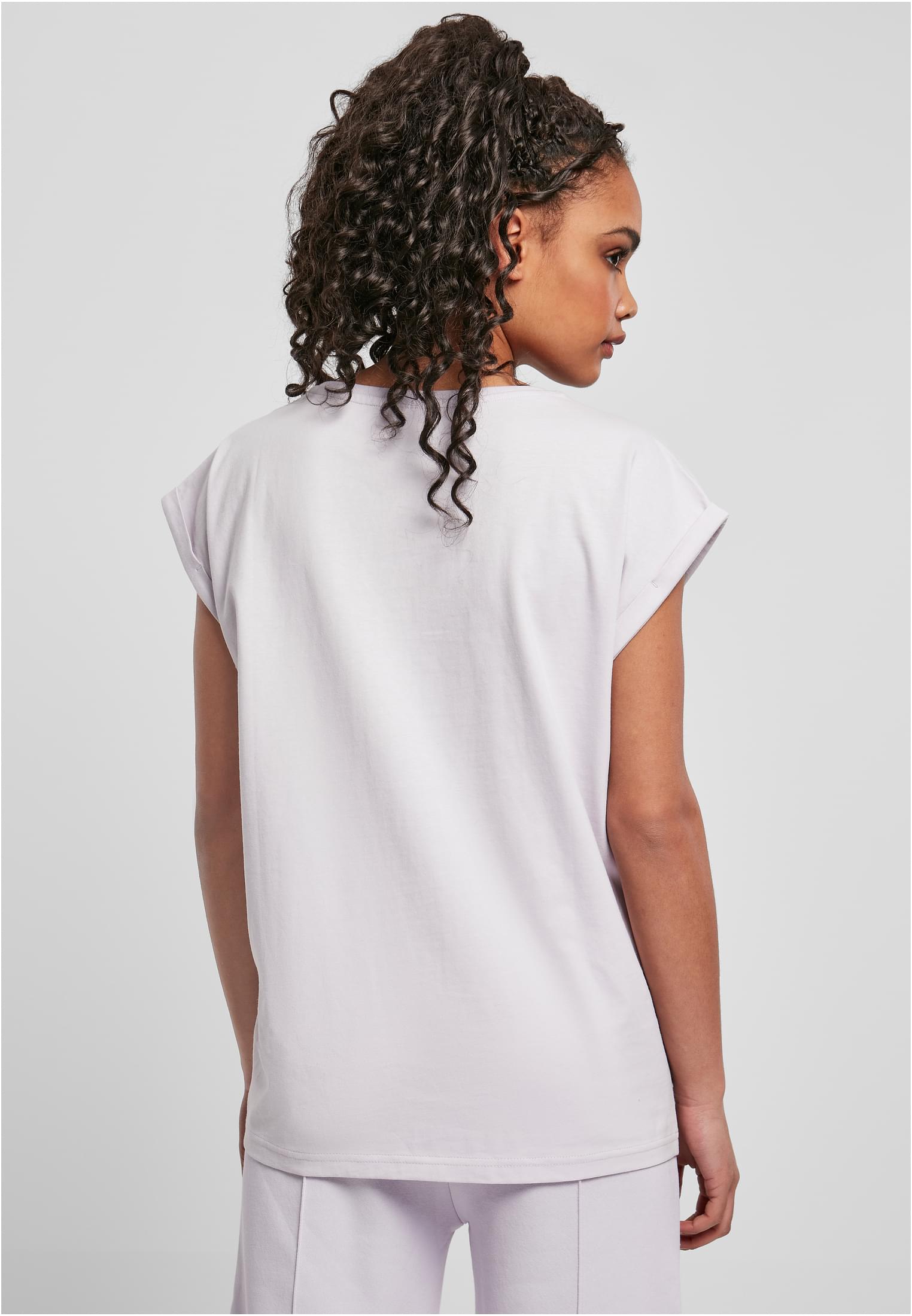 Ladies Organic Extended Shoulder Tee | softlilac