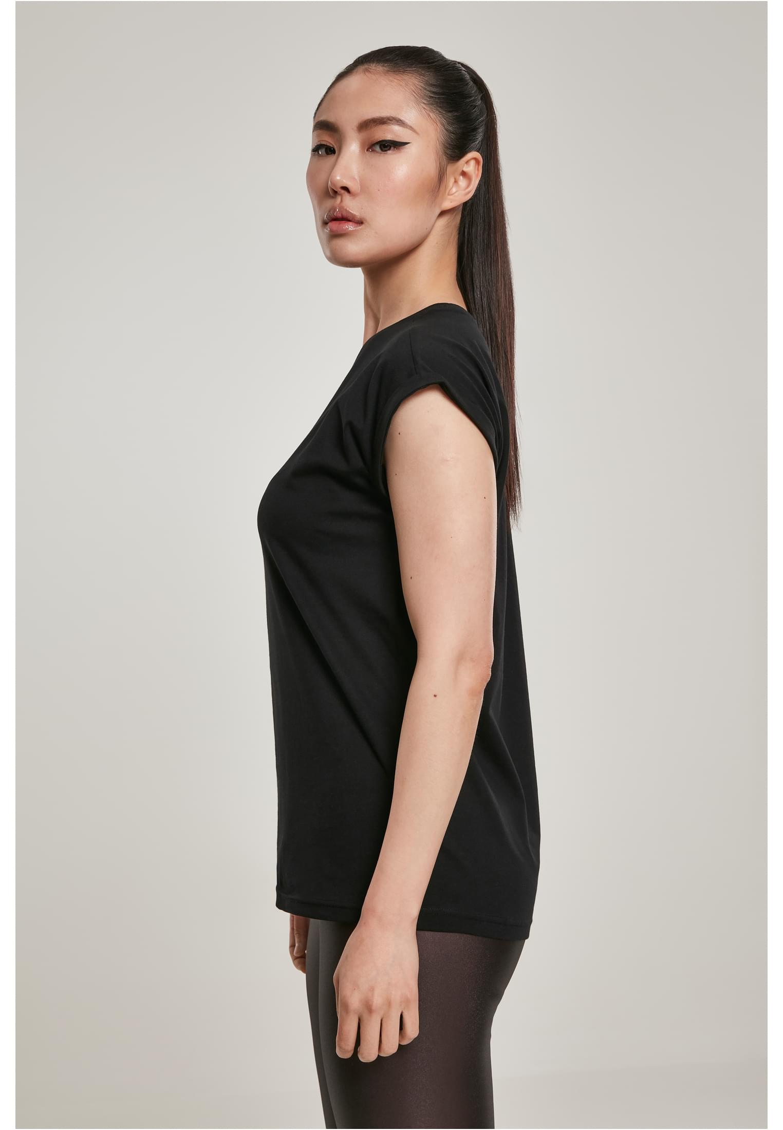 Ladies Organic Extended Shoulder Tee | black