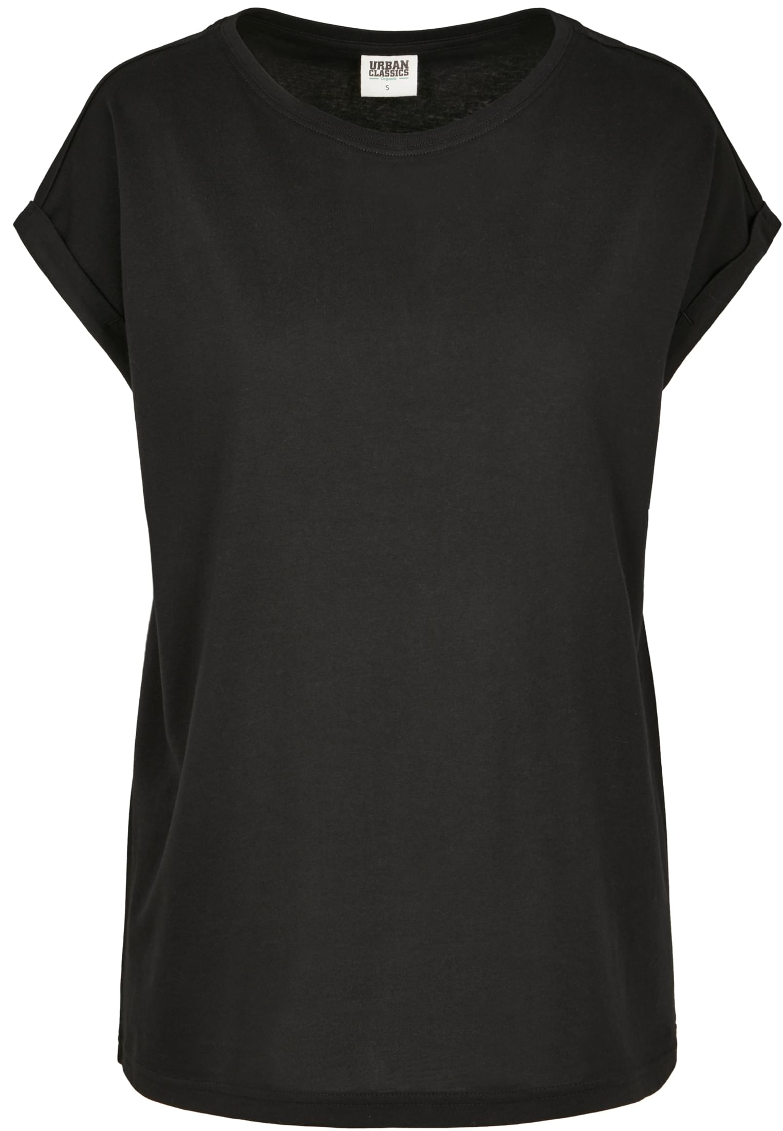 Ladies Organic Extended Shoulder Tee | black