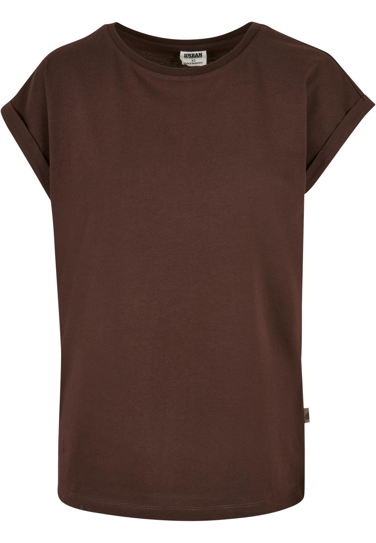 Ladies Organic Extended Shoulder Tee | brown