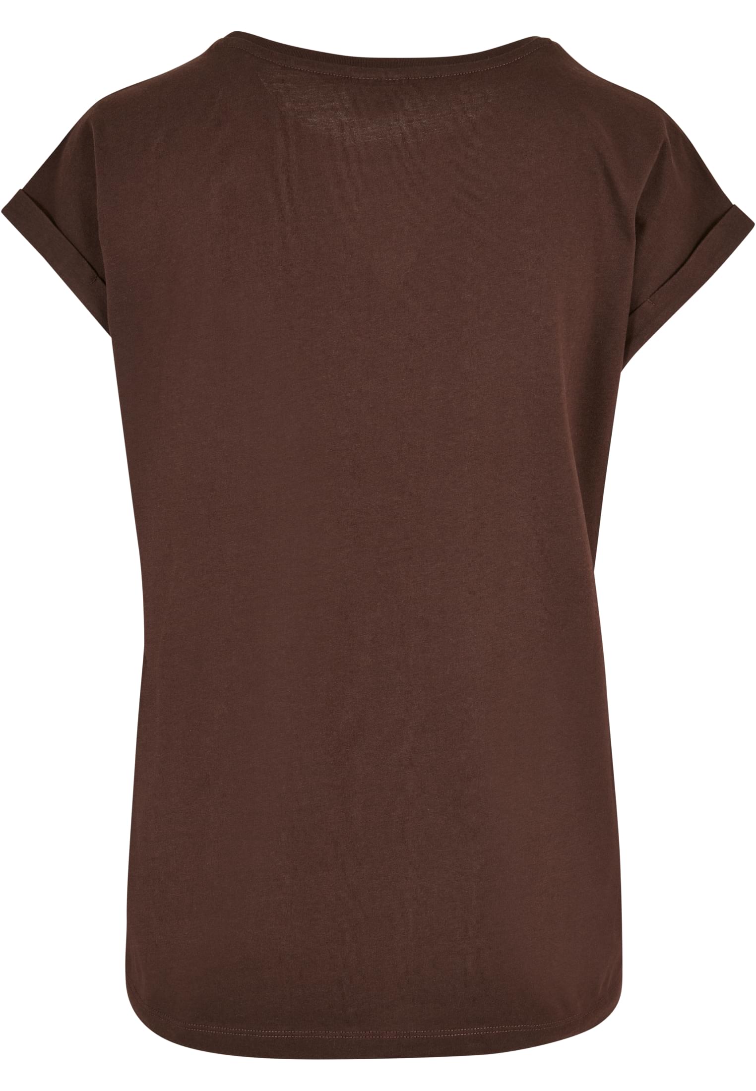 Ladies Organic Extended Shoulder Tee | brown