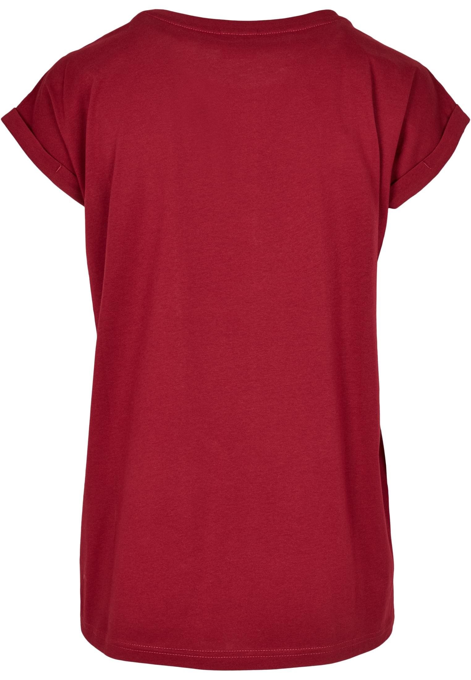 Ladies Organic Extended Shoulder Tee | burgundy