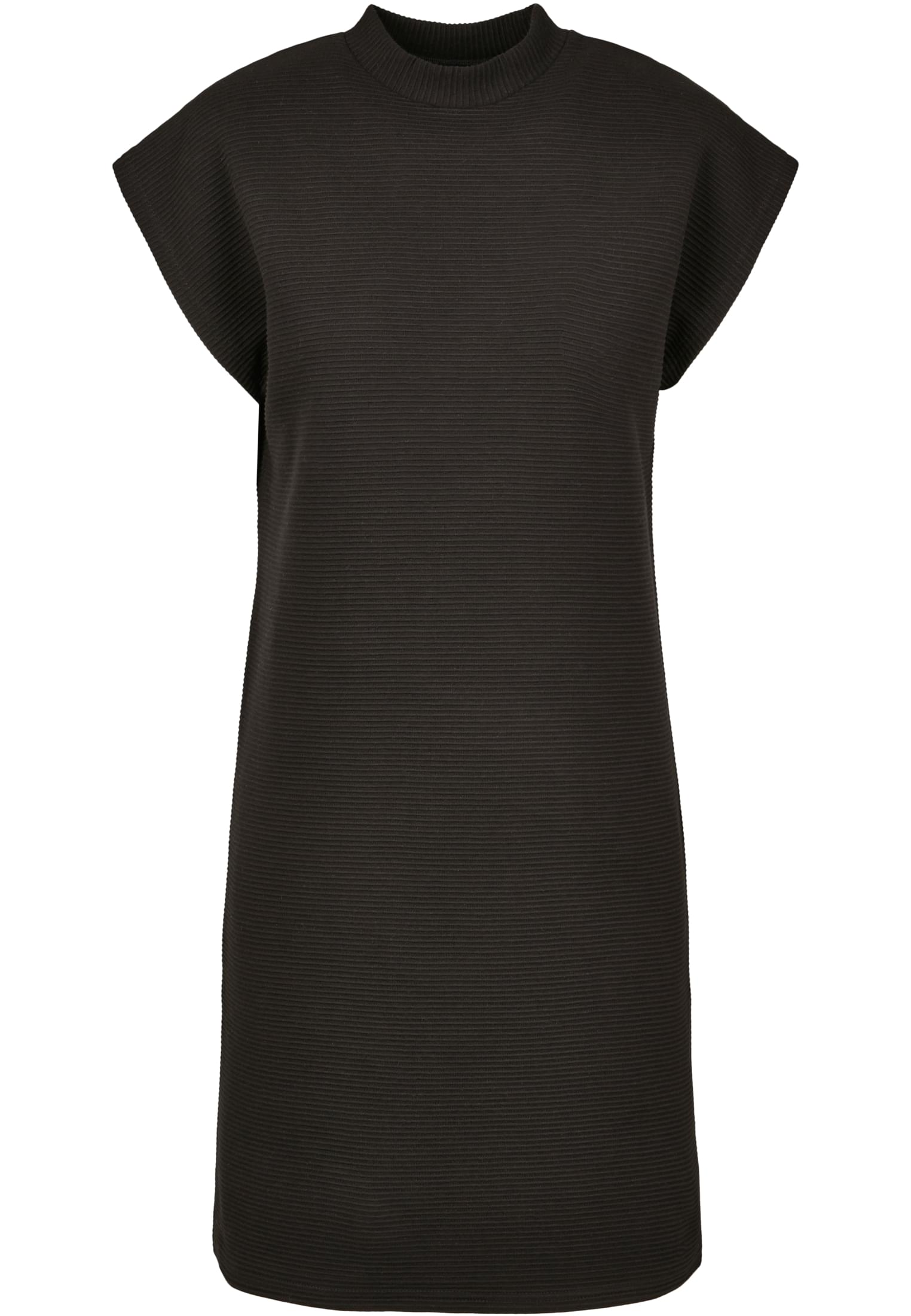 Ladies Naps Terry Extended Shoulder Dress | black