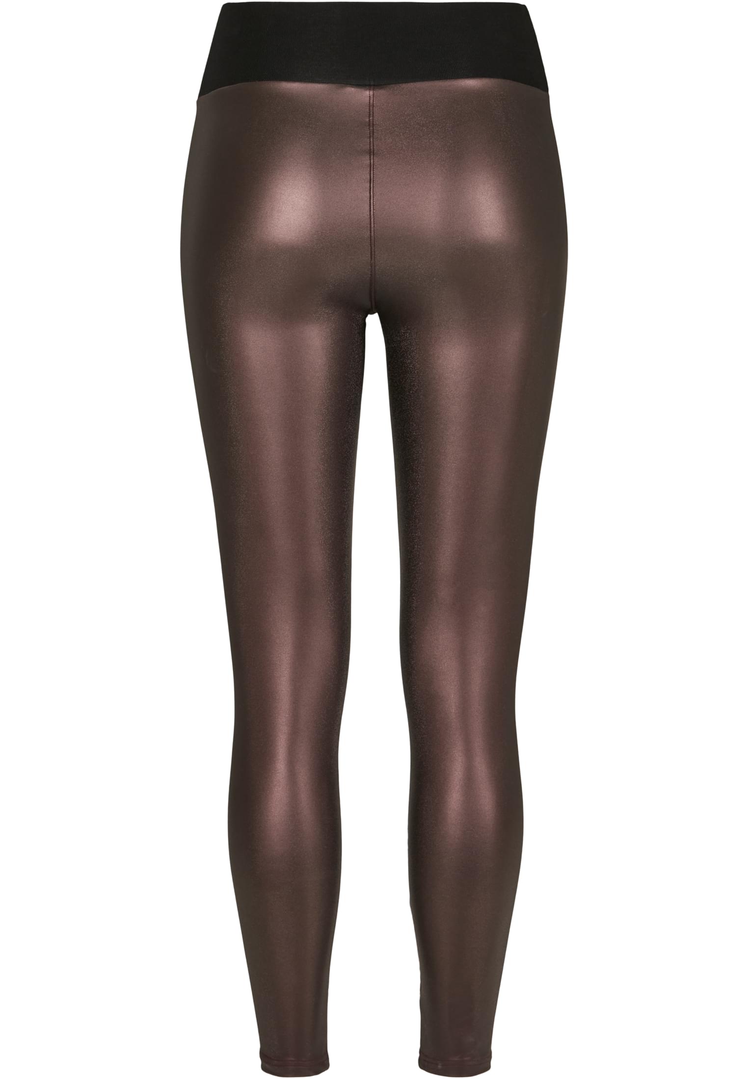 Ladies Faux Leather High Waist Leggings | redwine