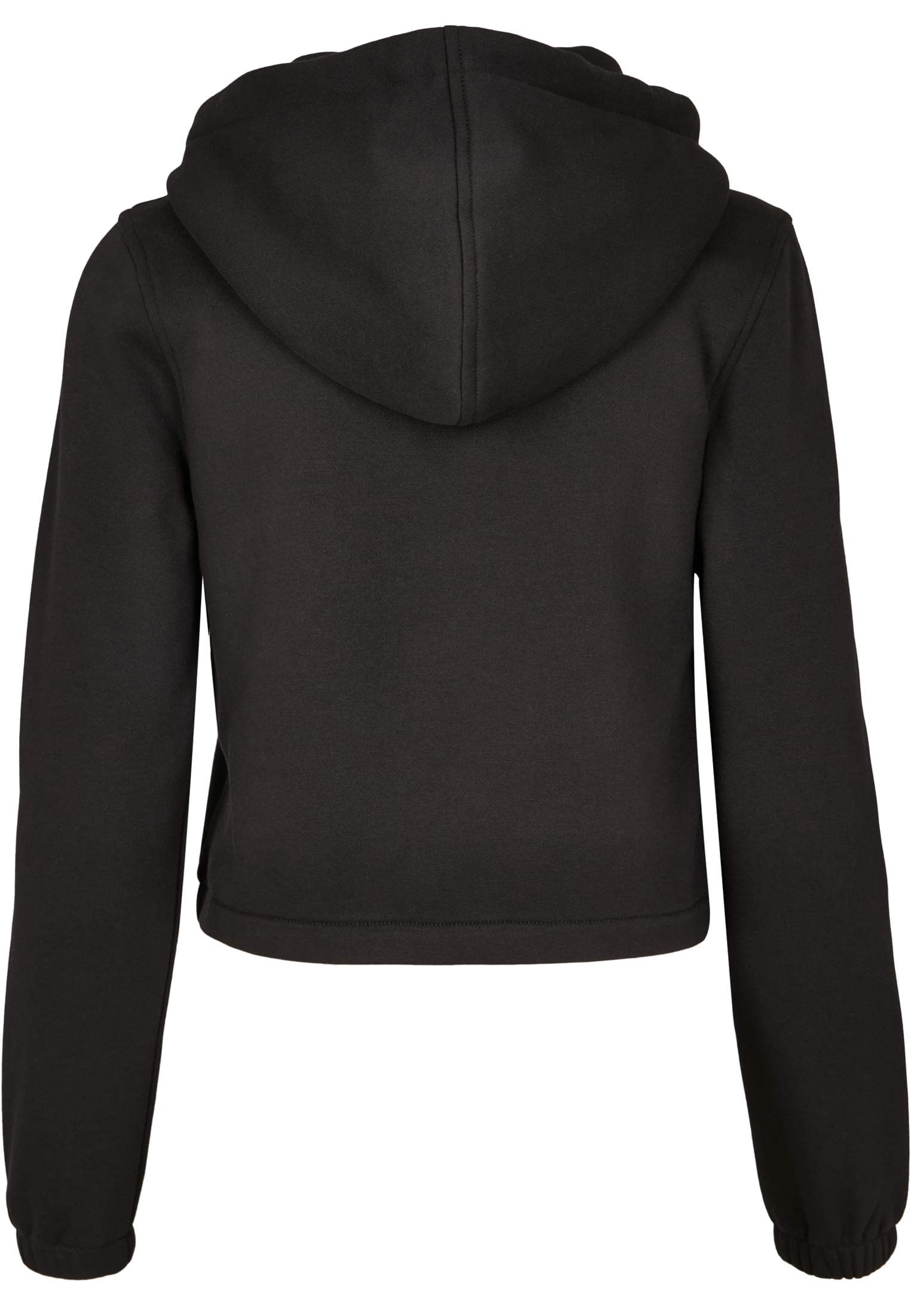 Ladies Contrast Drawstring Hoody | black