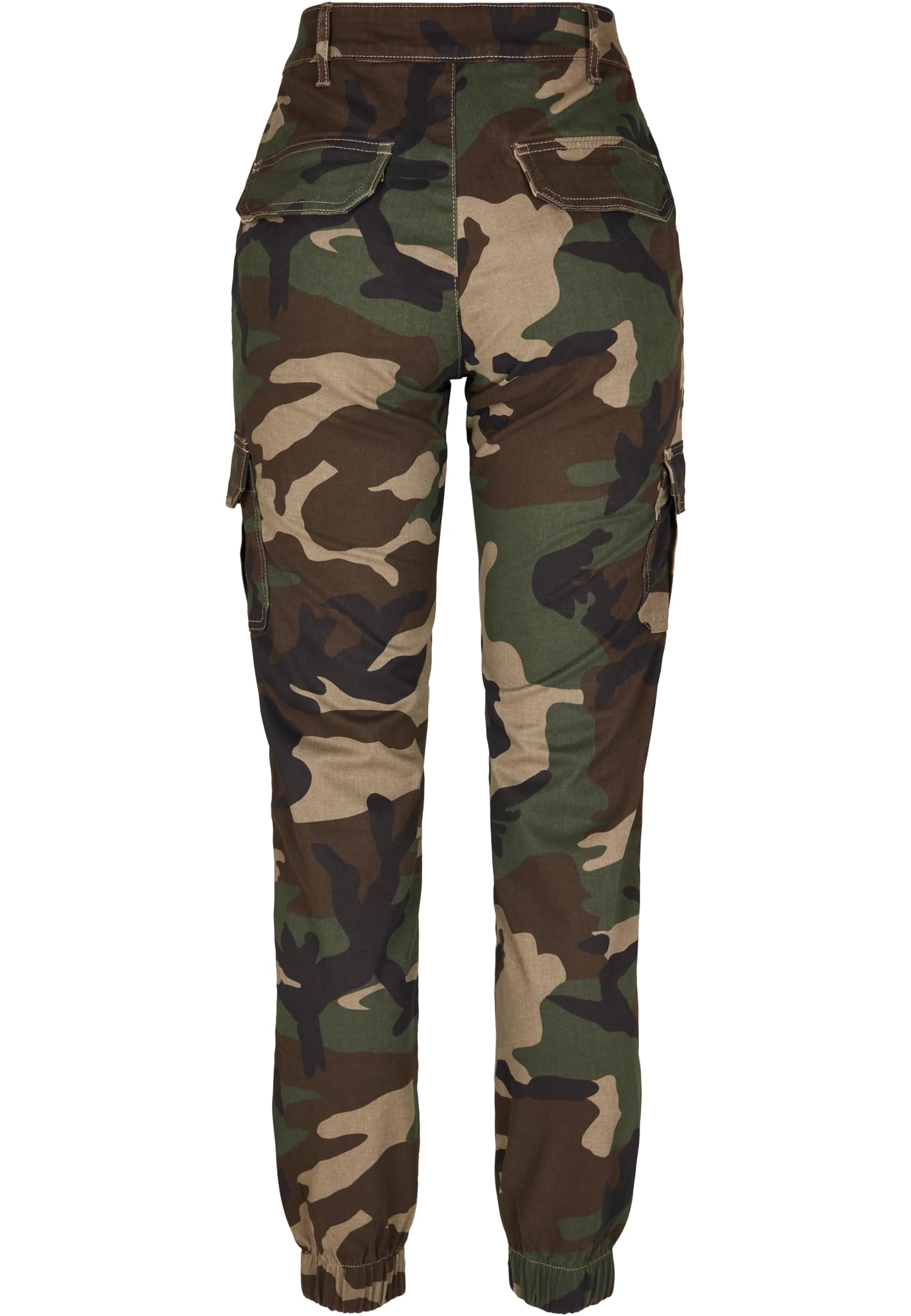 Ladies High Waist Camo Cargo Pants | woodcamo