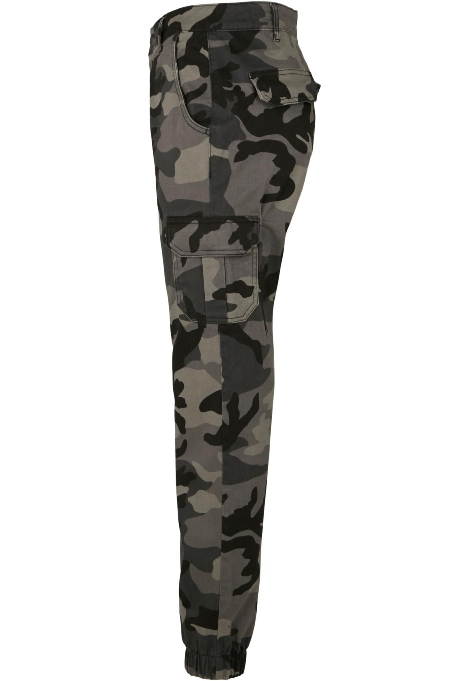 Ladies High Waist Camo Cargo Pants | dark camo