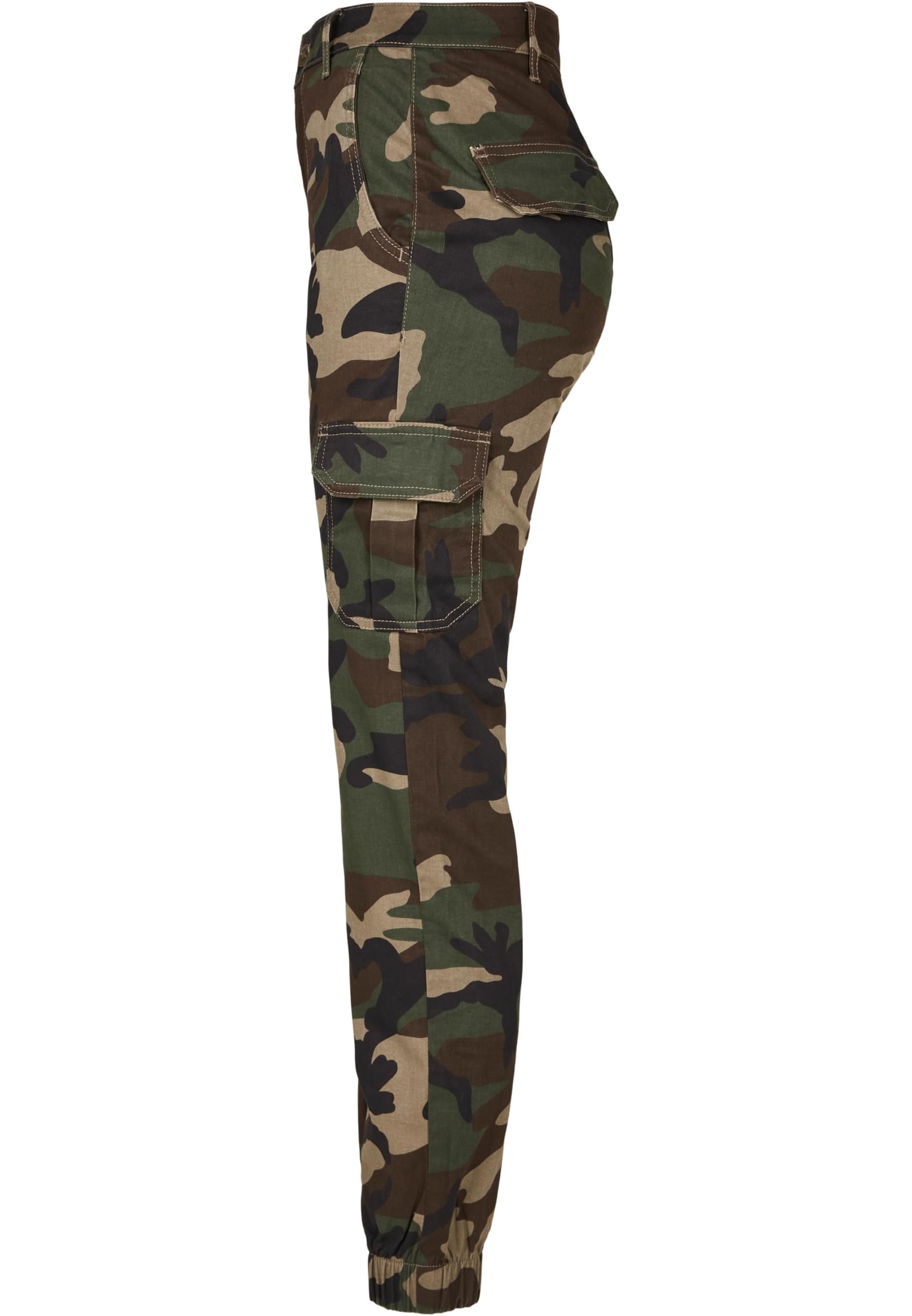 Ladies High Waist Camo Cargo Pants | woodcamo