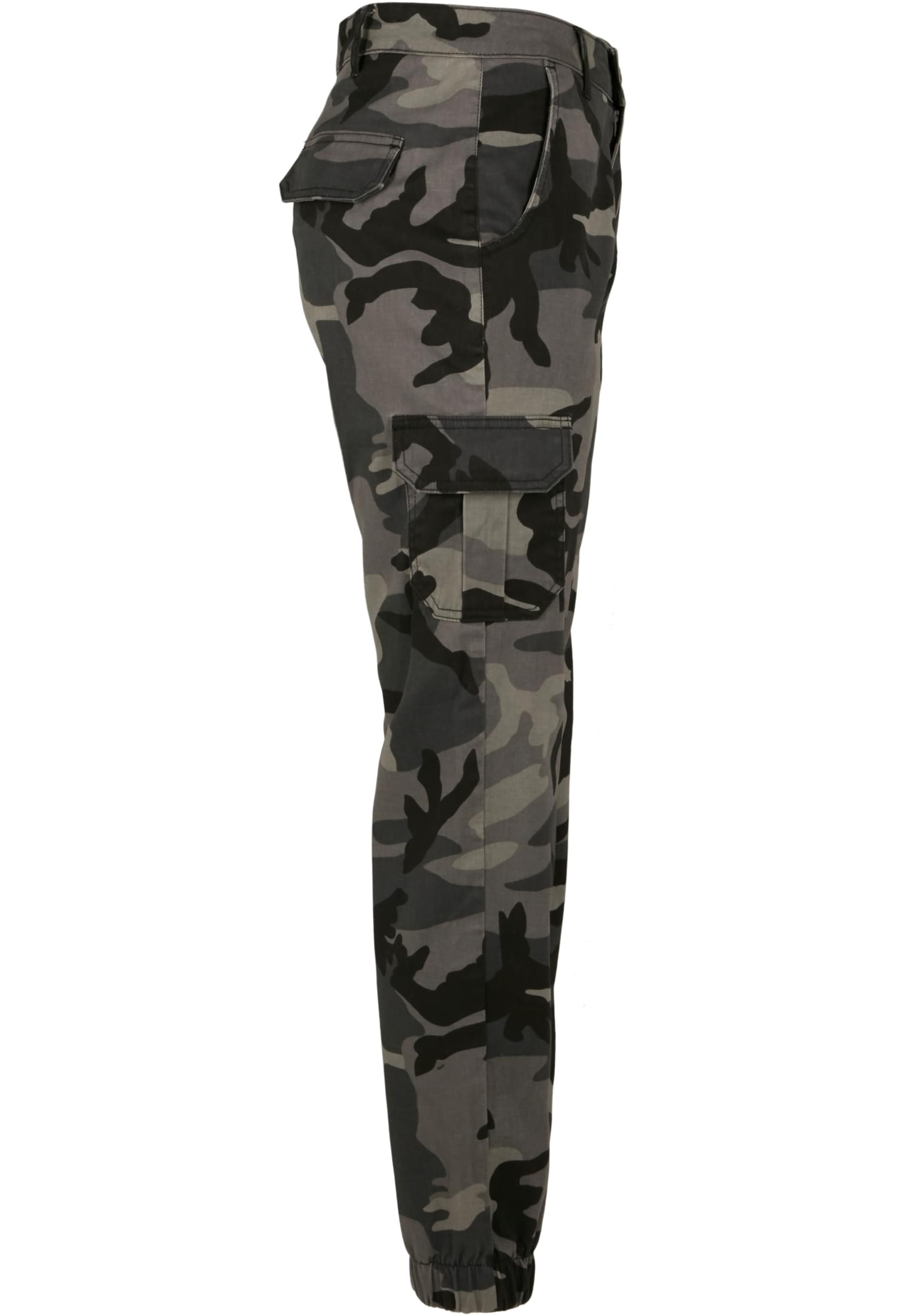 Ladies High Waist Camo Cargo Pants | dark camo