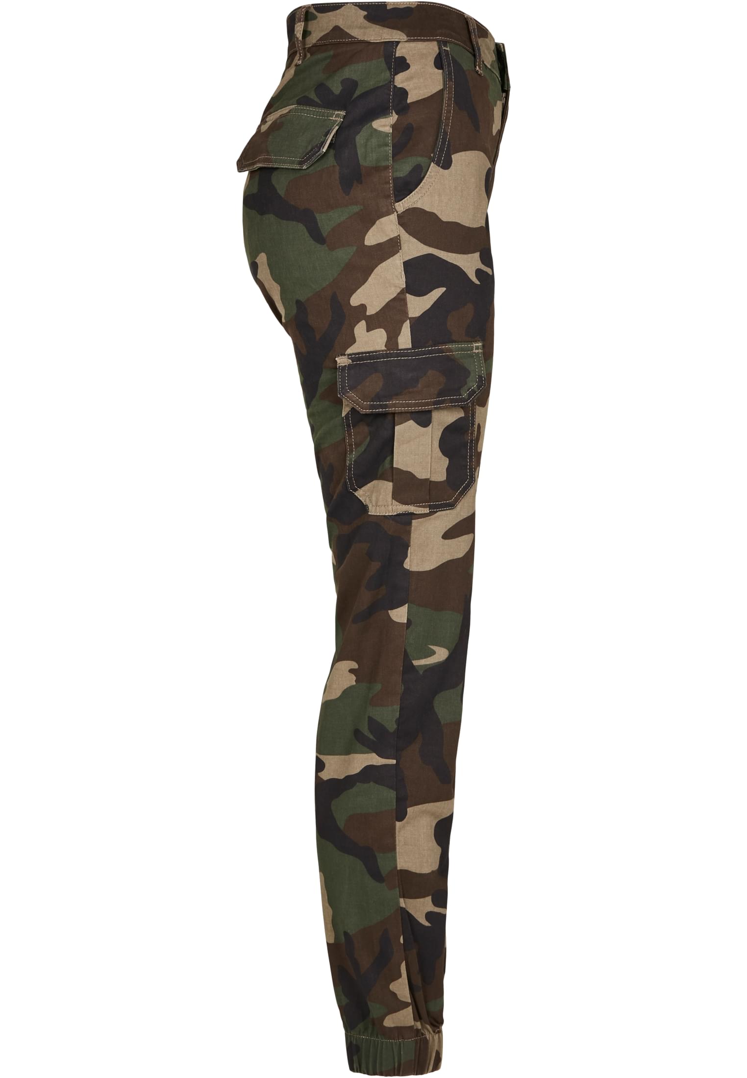 Ladies High Waist Camo Cargo Pants | woodcamo