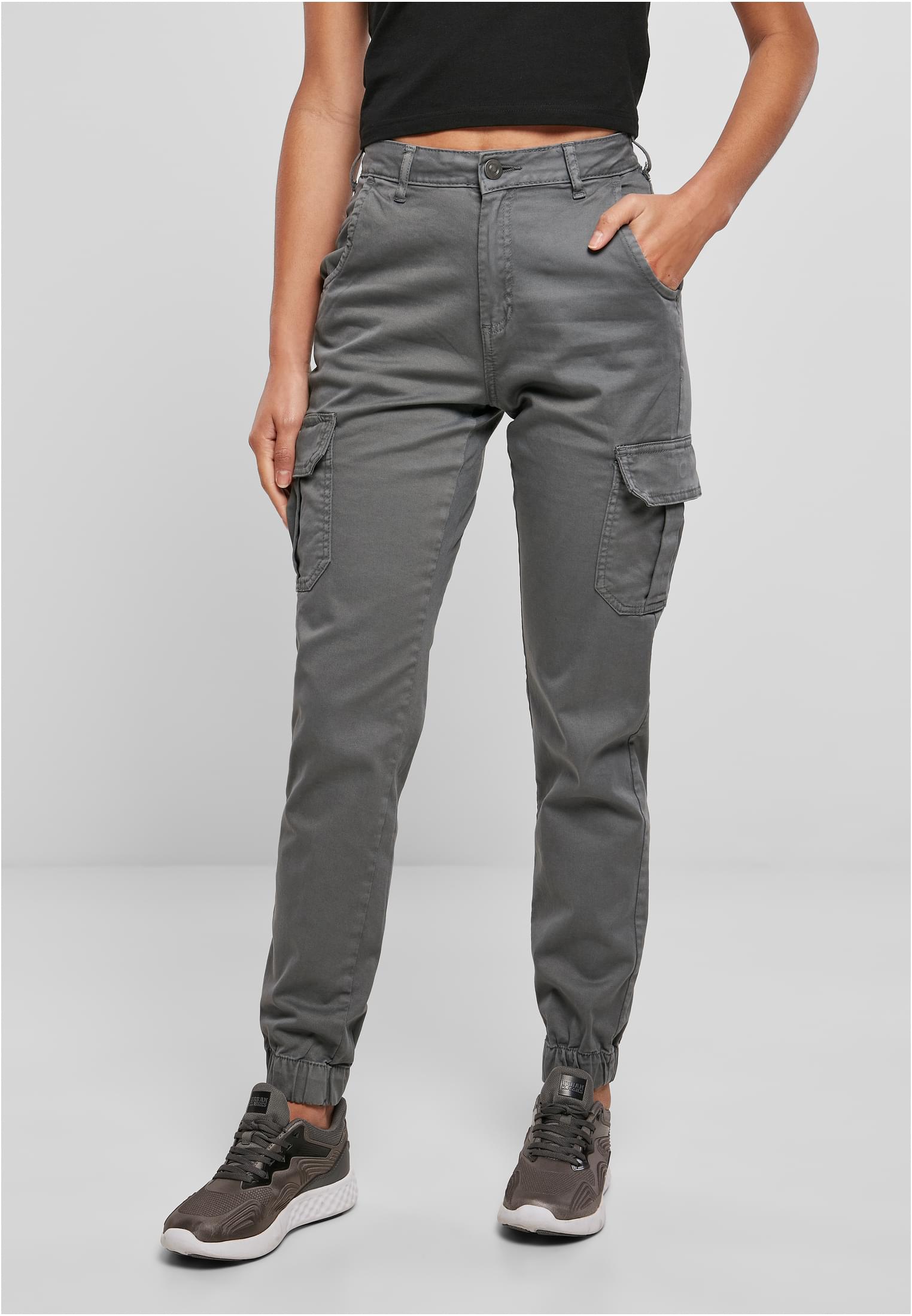 Ladies High Waist Cargo Pants | lightshadow