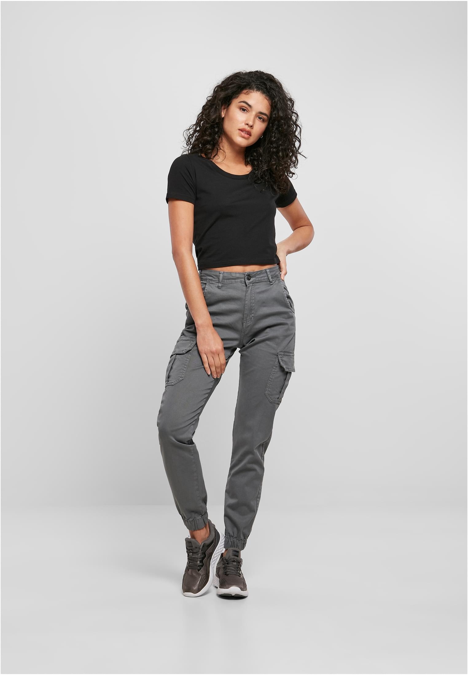 Ladies High Waist Cargo Pants | lightshadow