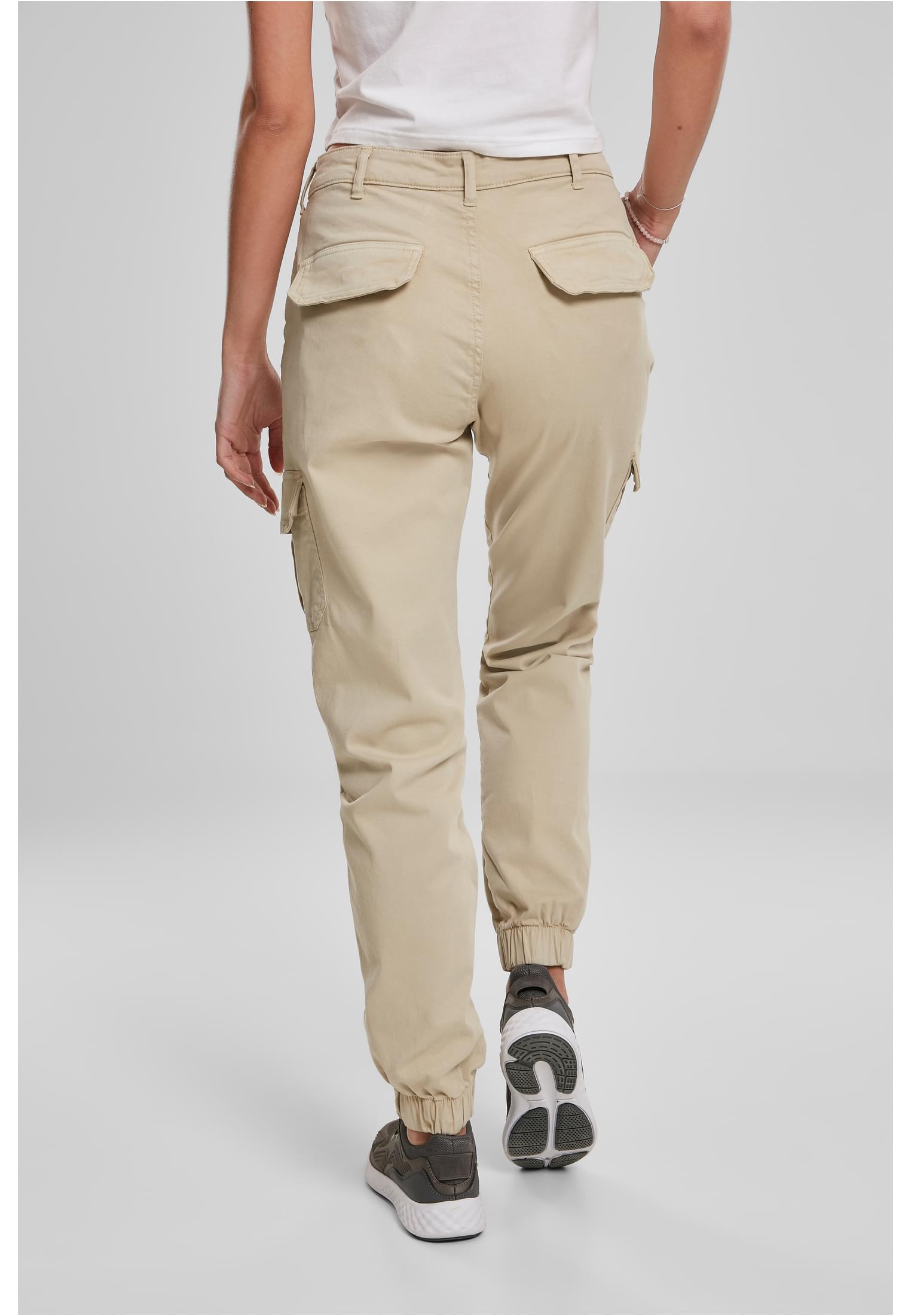 Ladies High Waist Cargo Pants | concrete