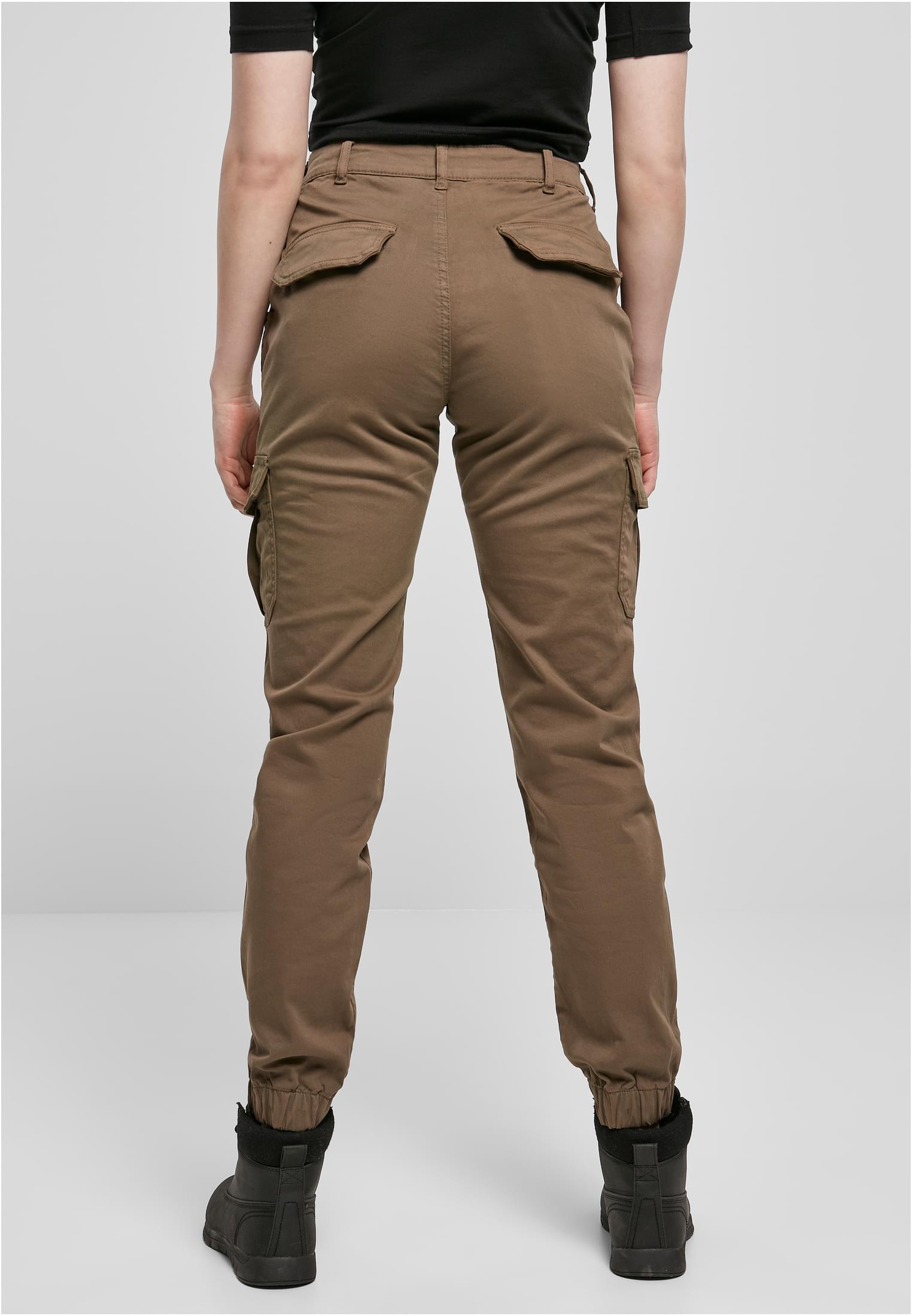 Ladies High Waist Cargo Pants | darkkhaki