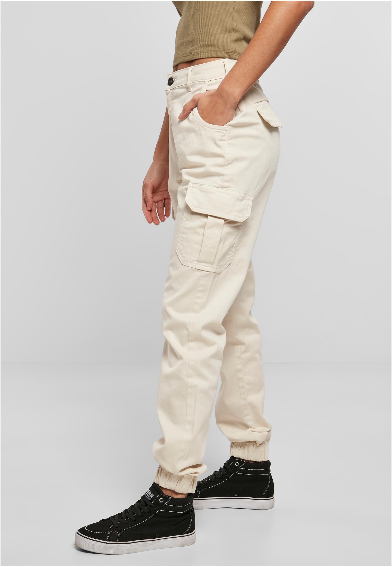 Ladies High Waist Cargo Pants | whitesand