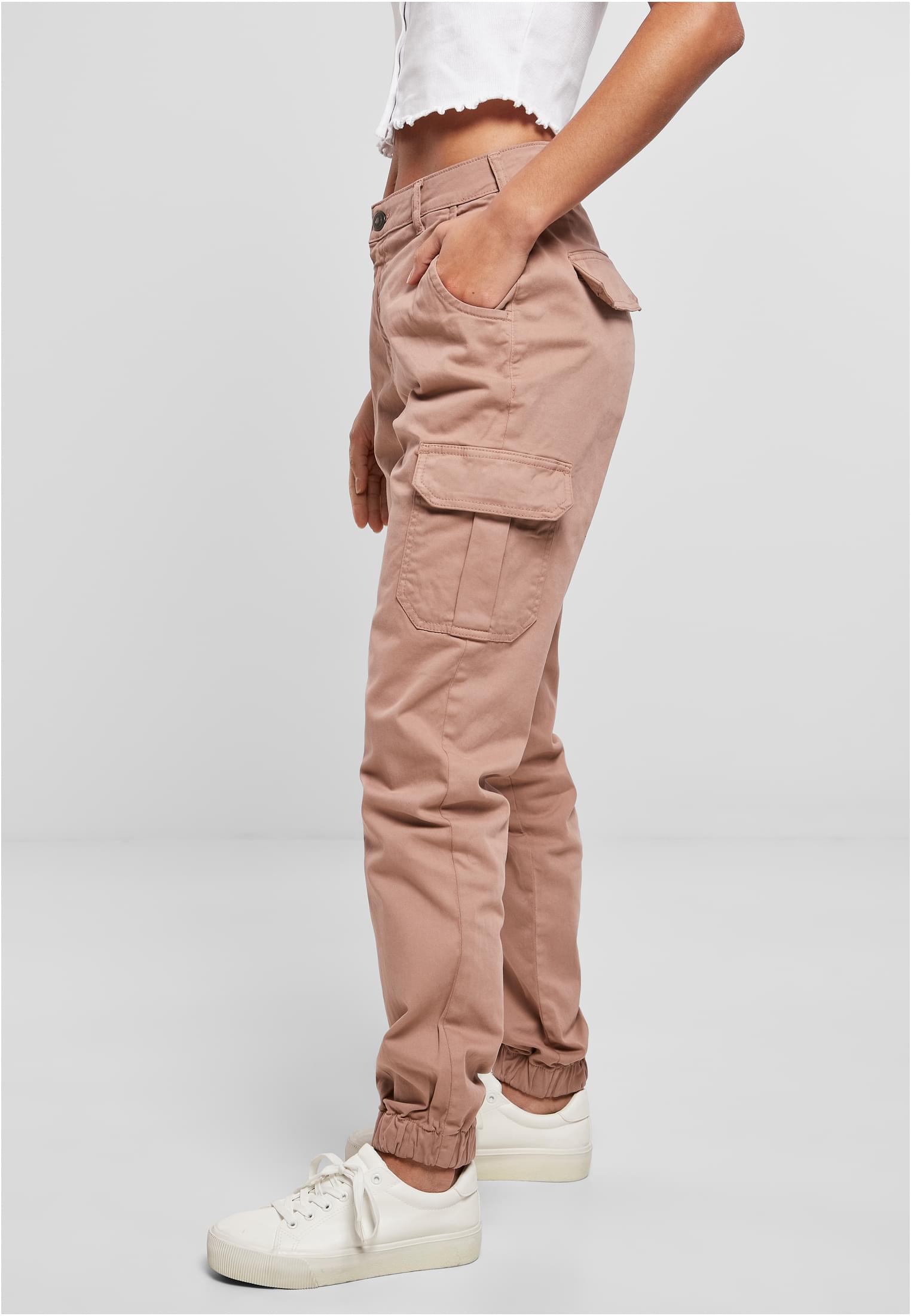 Ladies High Waist Cargo Pants | duskrose