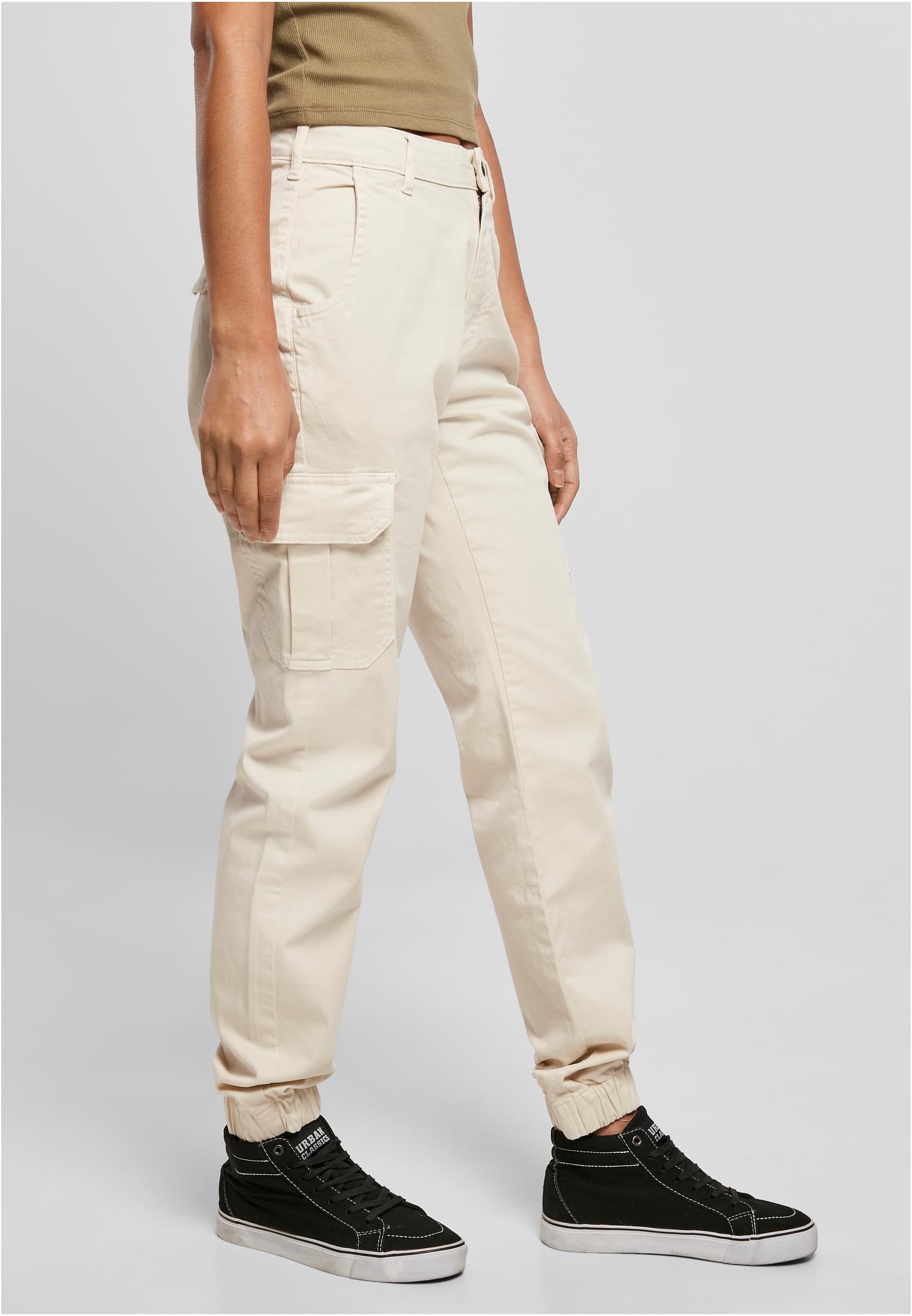 Ladies High Waist Cargo Pants | whitesand