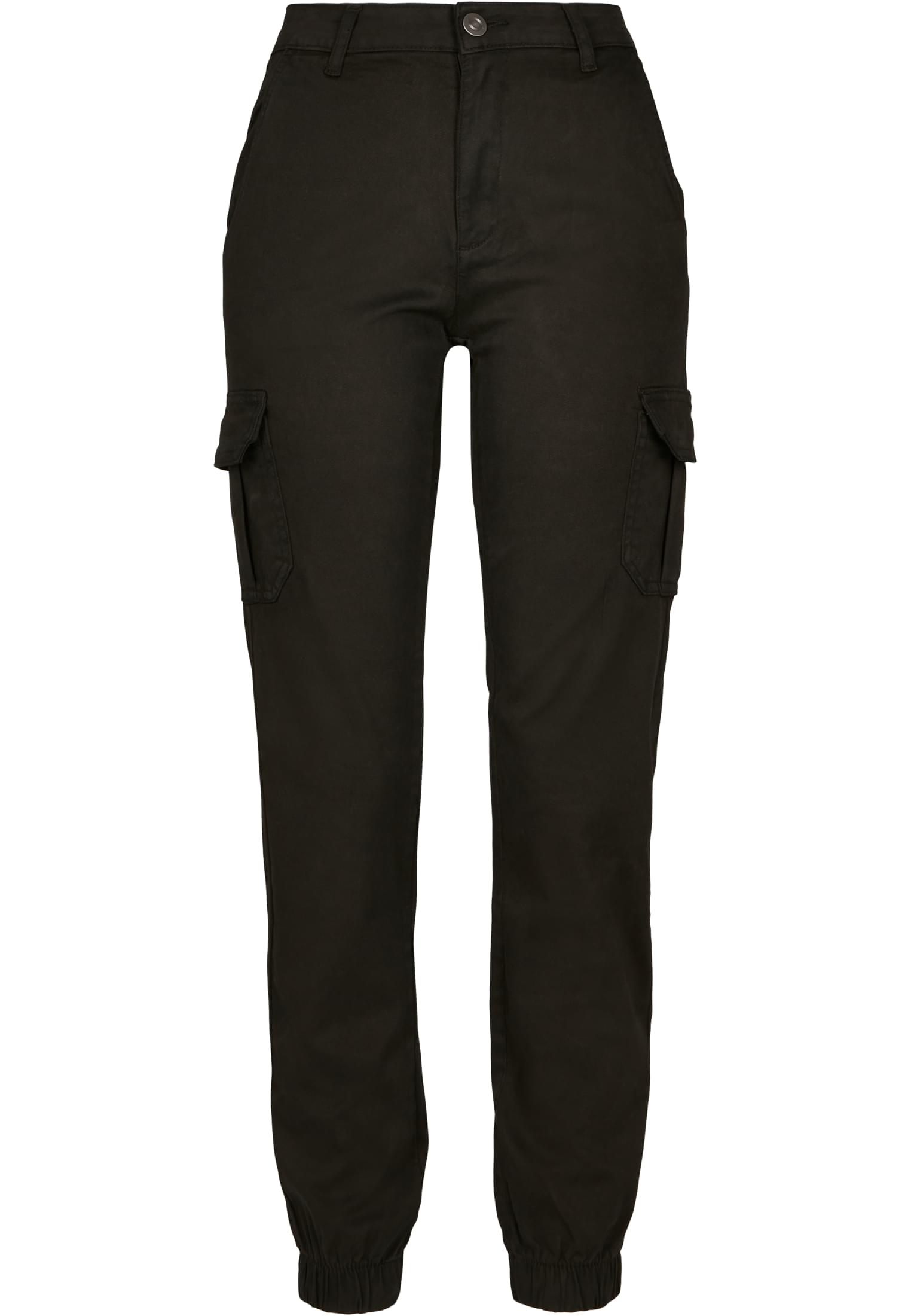 Ladies High Waist Cargo Pants | black