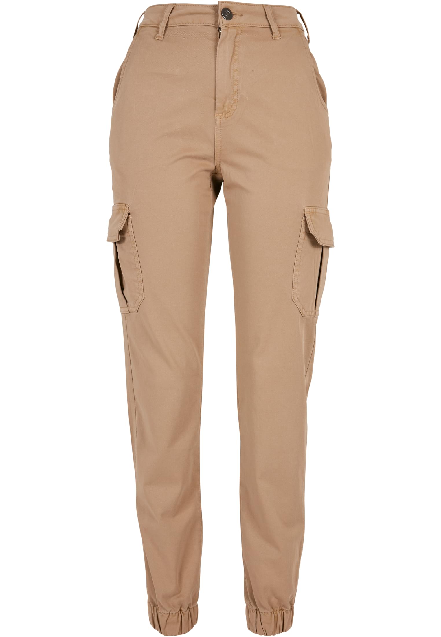 Ladies High Waist Cargo Pants | unionbeige