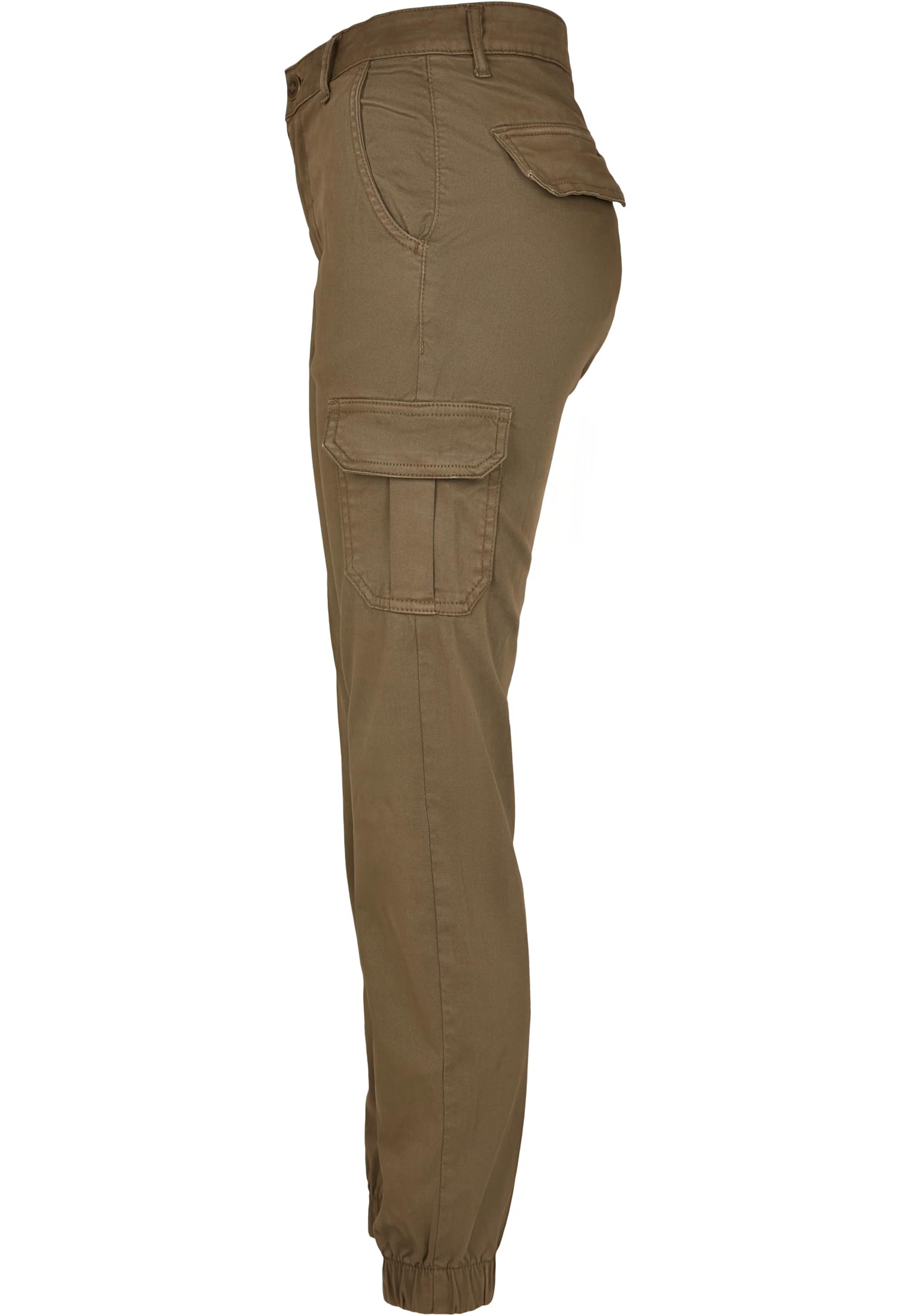 Ladies High Waist Cargo Pants | olive