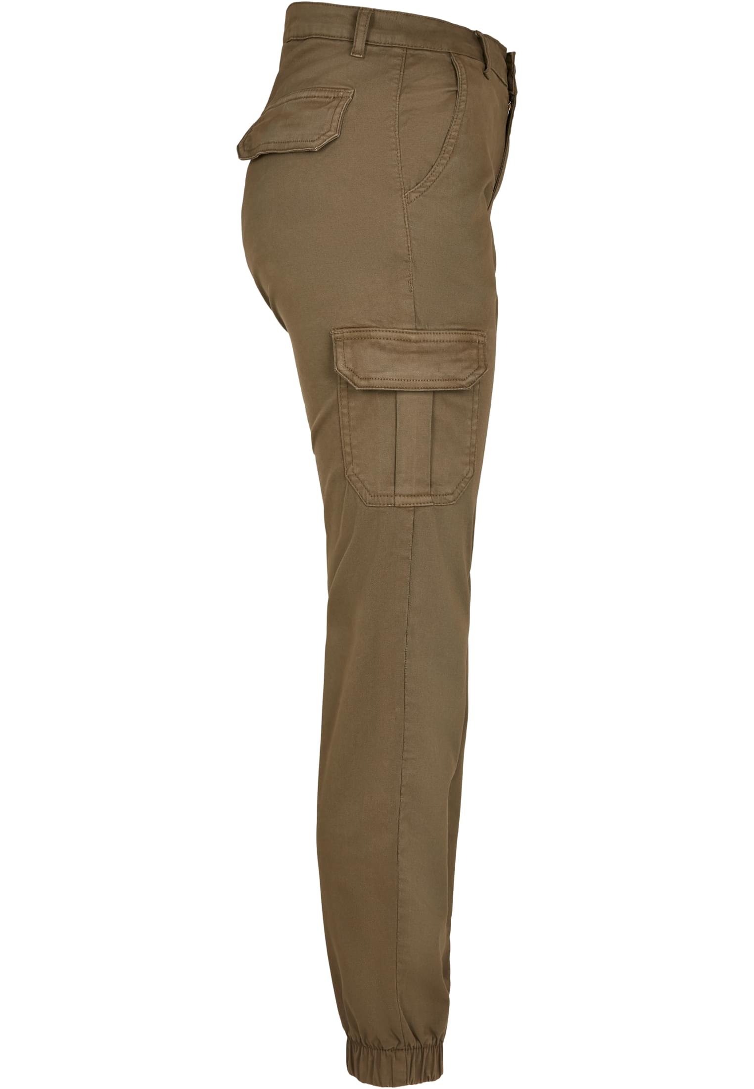 Ladies High Waist Cargo Pants | olive