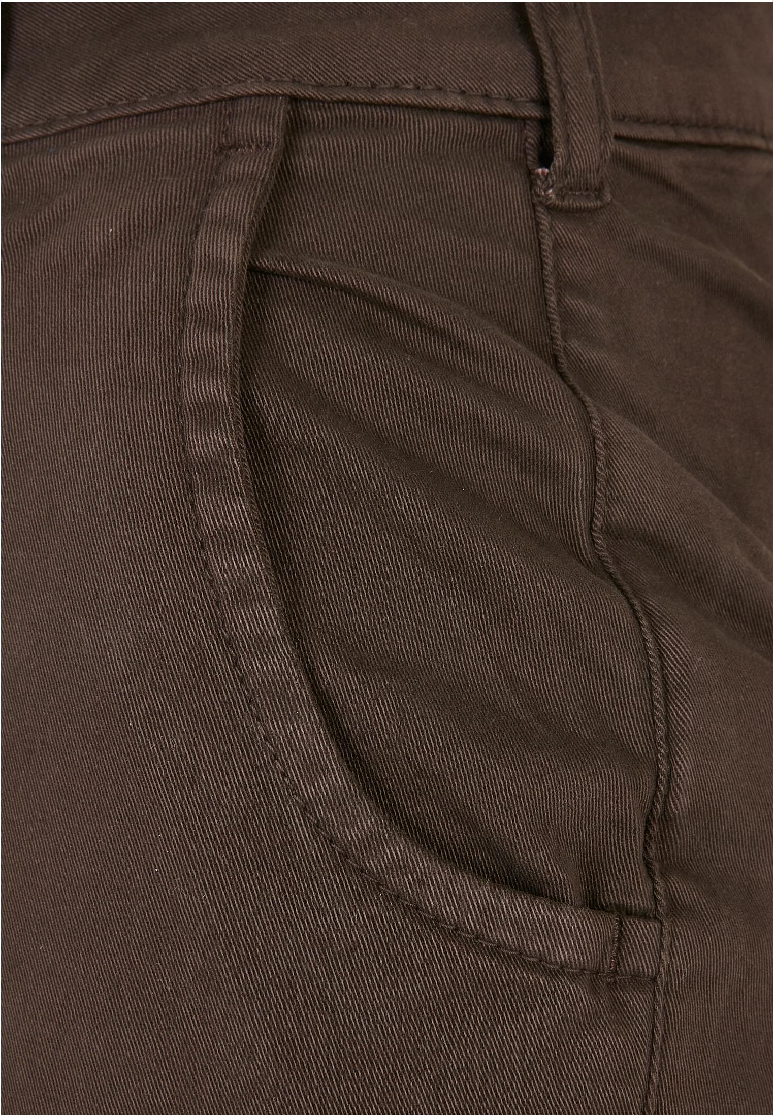 Ladies High Waist Cargo Pants | brown