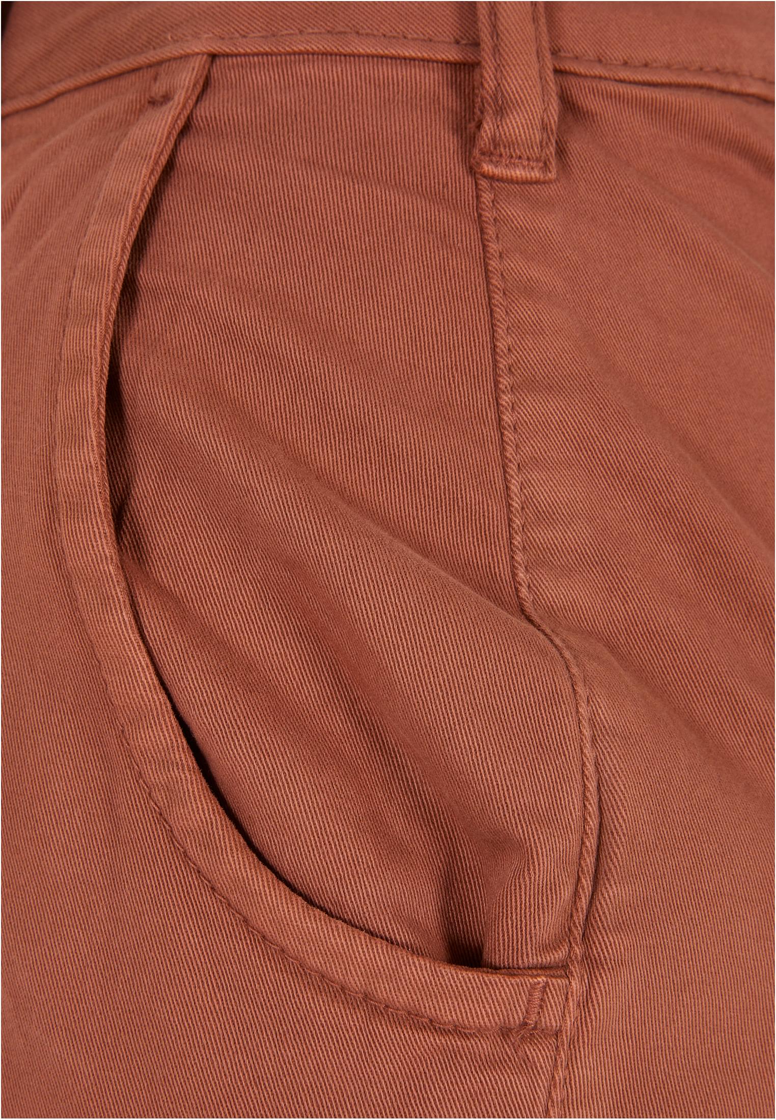 Ladies High Waist Cargo Pants | terracotta